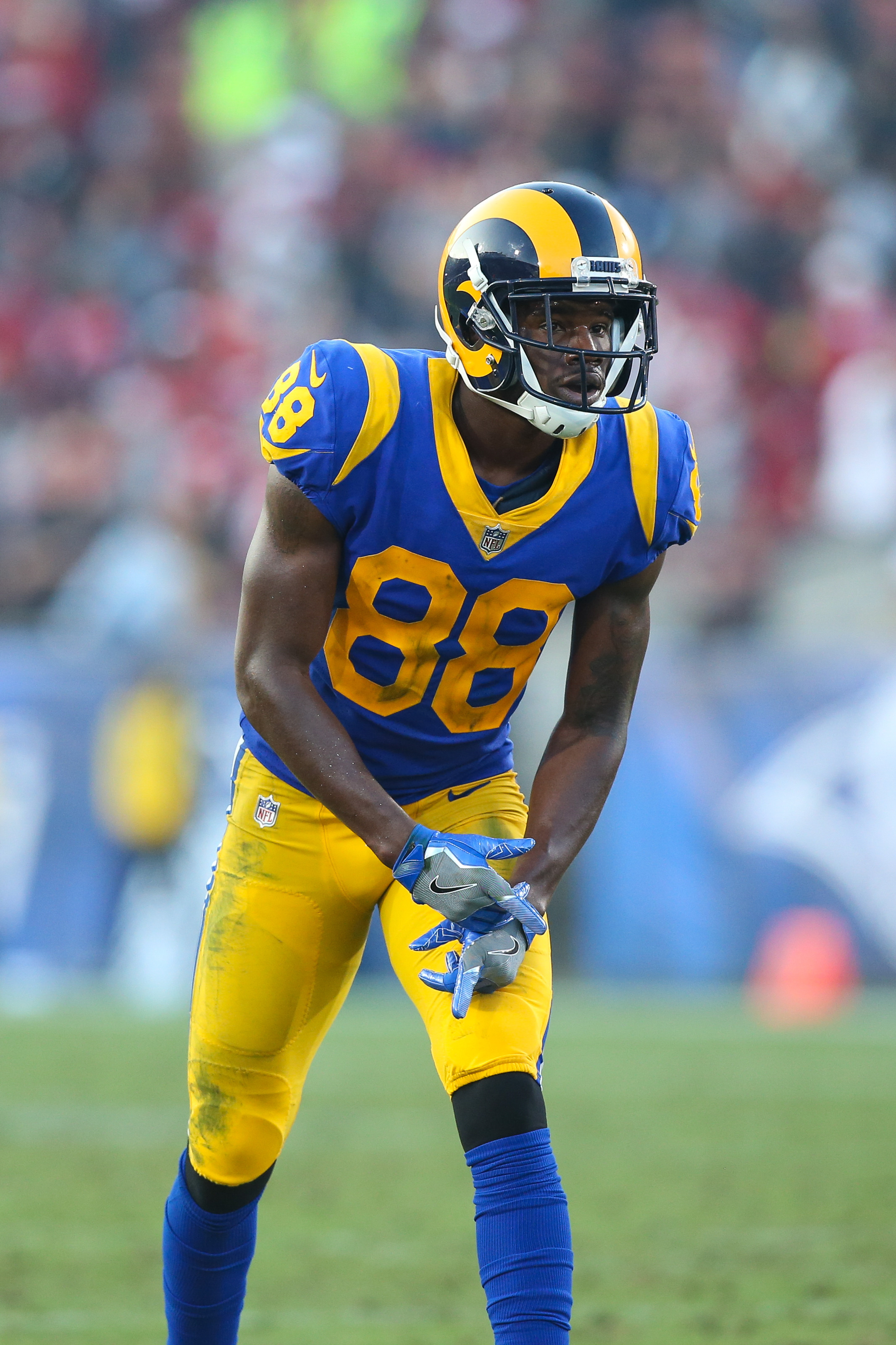 Los Angeles Rams WR Mike Thomas against the San Francisco 49ers in Week 17