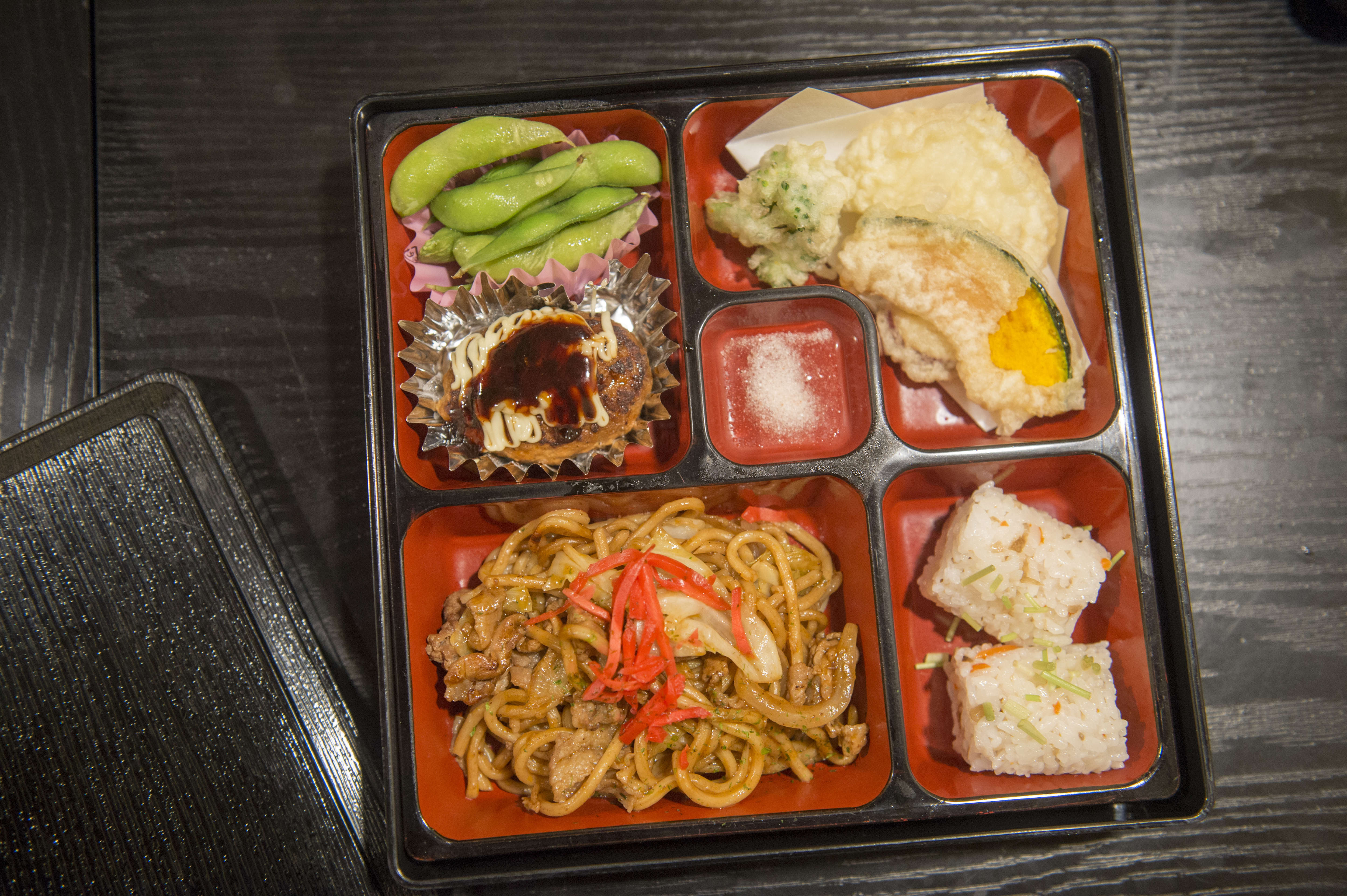 A bento box style dinner at one of the restaurants in Kyoto...