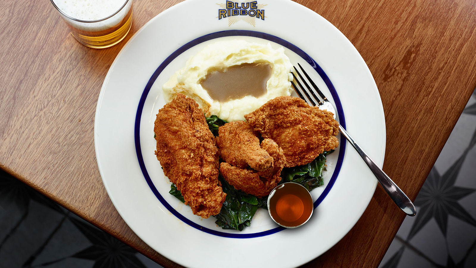 Fried chicken at Blue Ribbon