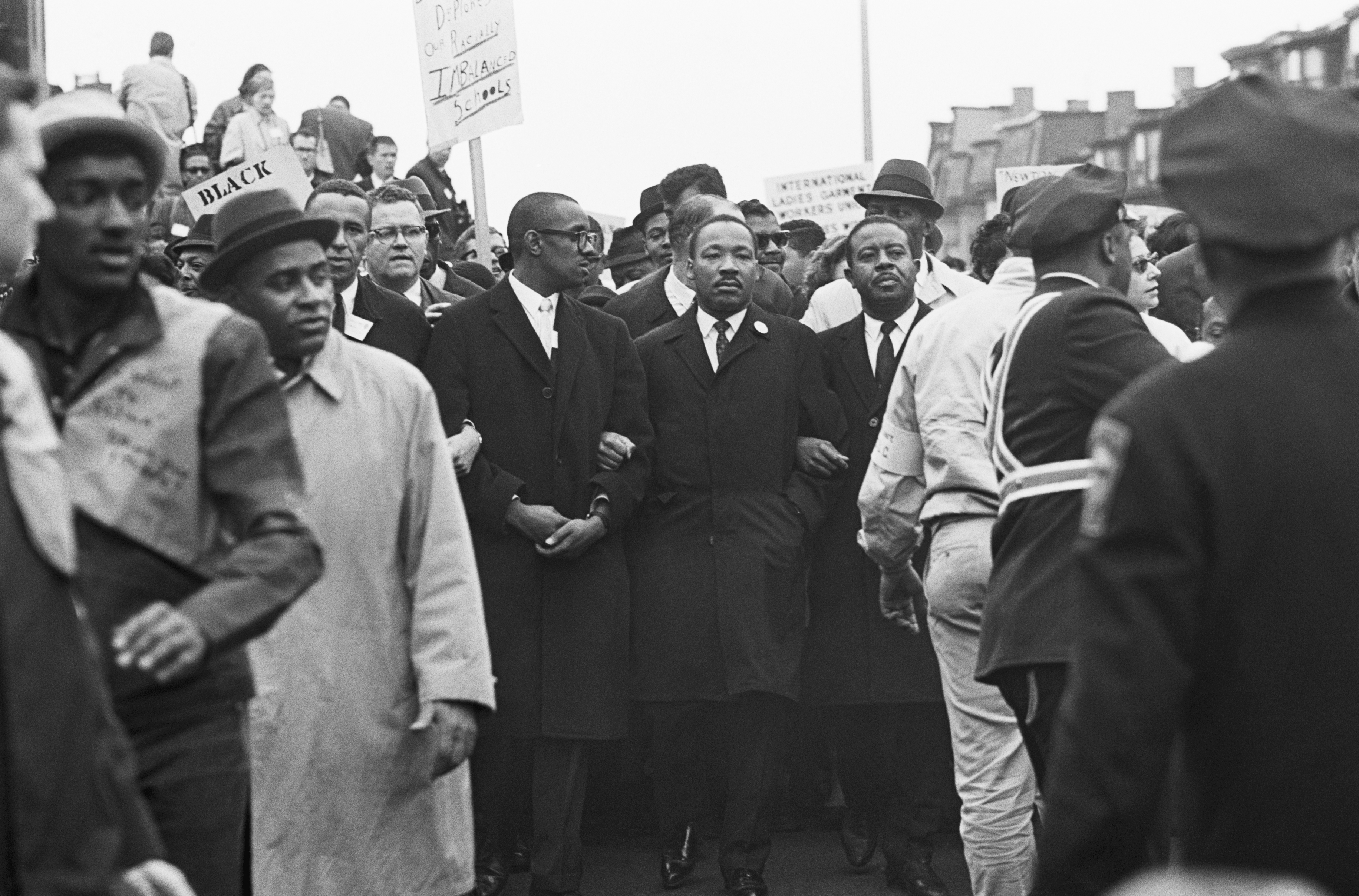 Martin Luther King Leading Protest March