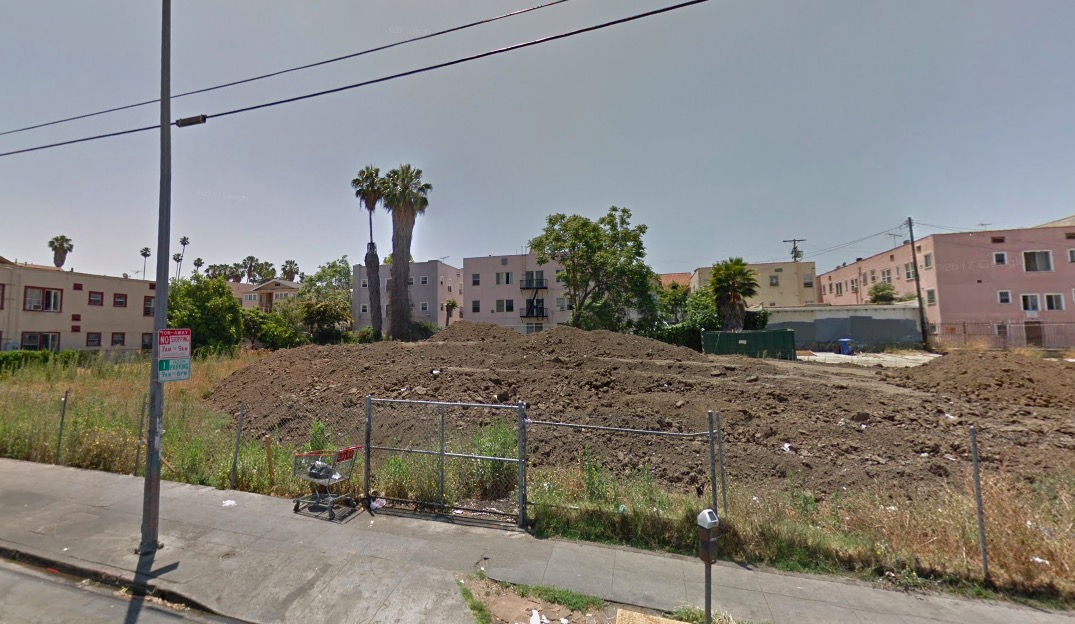 Street view of project site at 2482 James M. Wood Boulevard