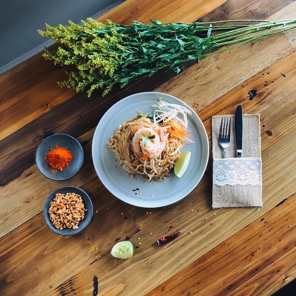 Shrimp pad thai from Rice Passions