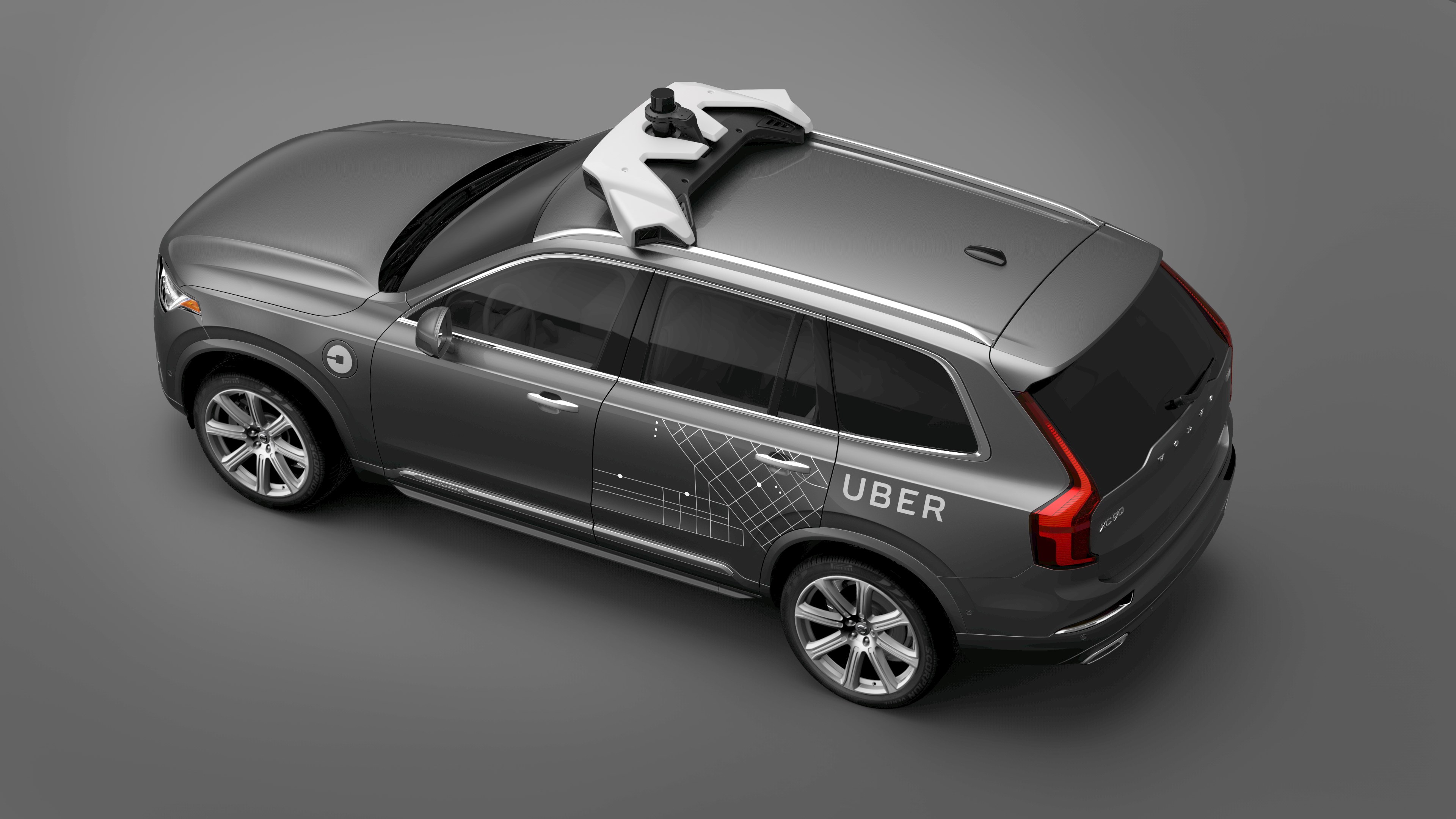 An Uber self-driving car