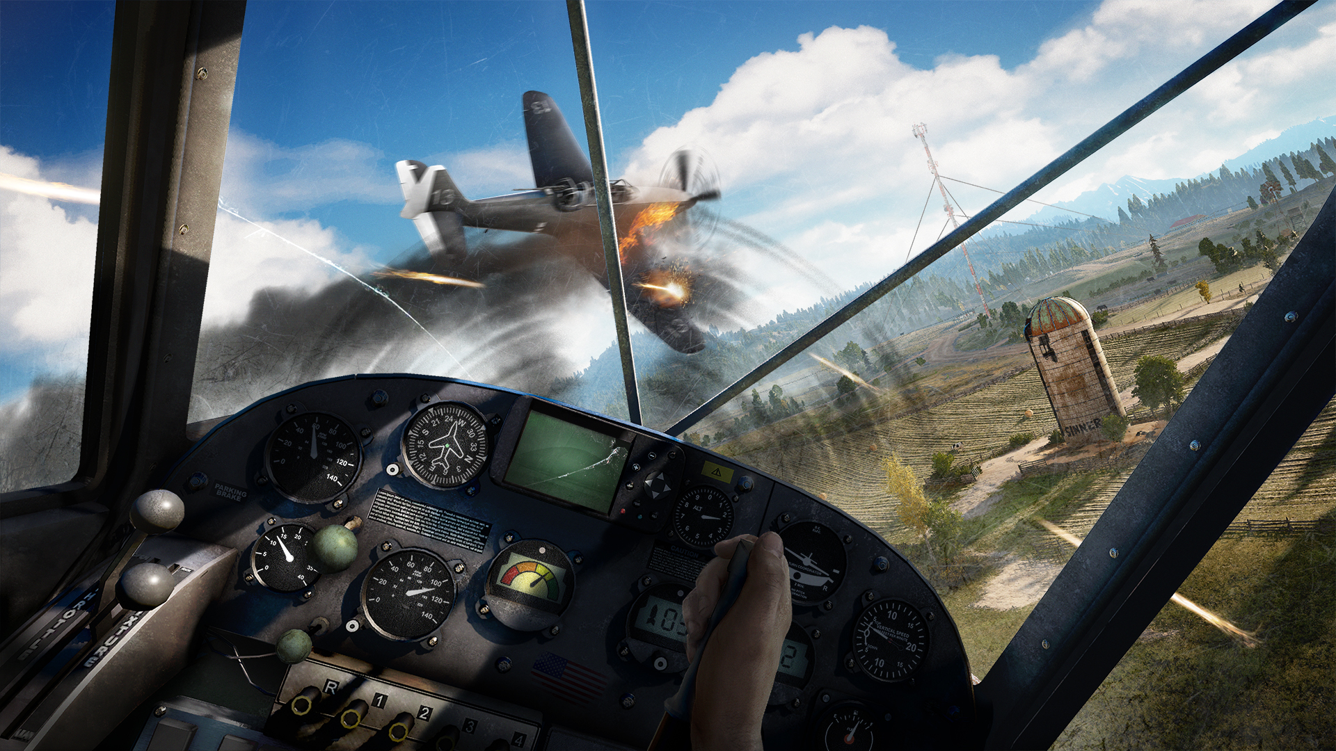 Far Cry 5 - airplane dogfighting