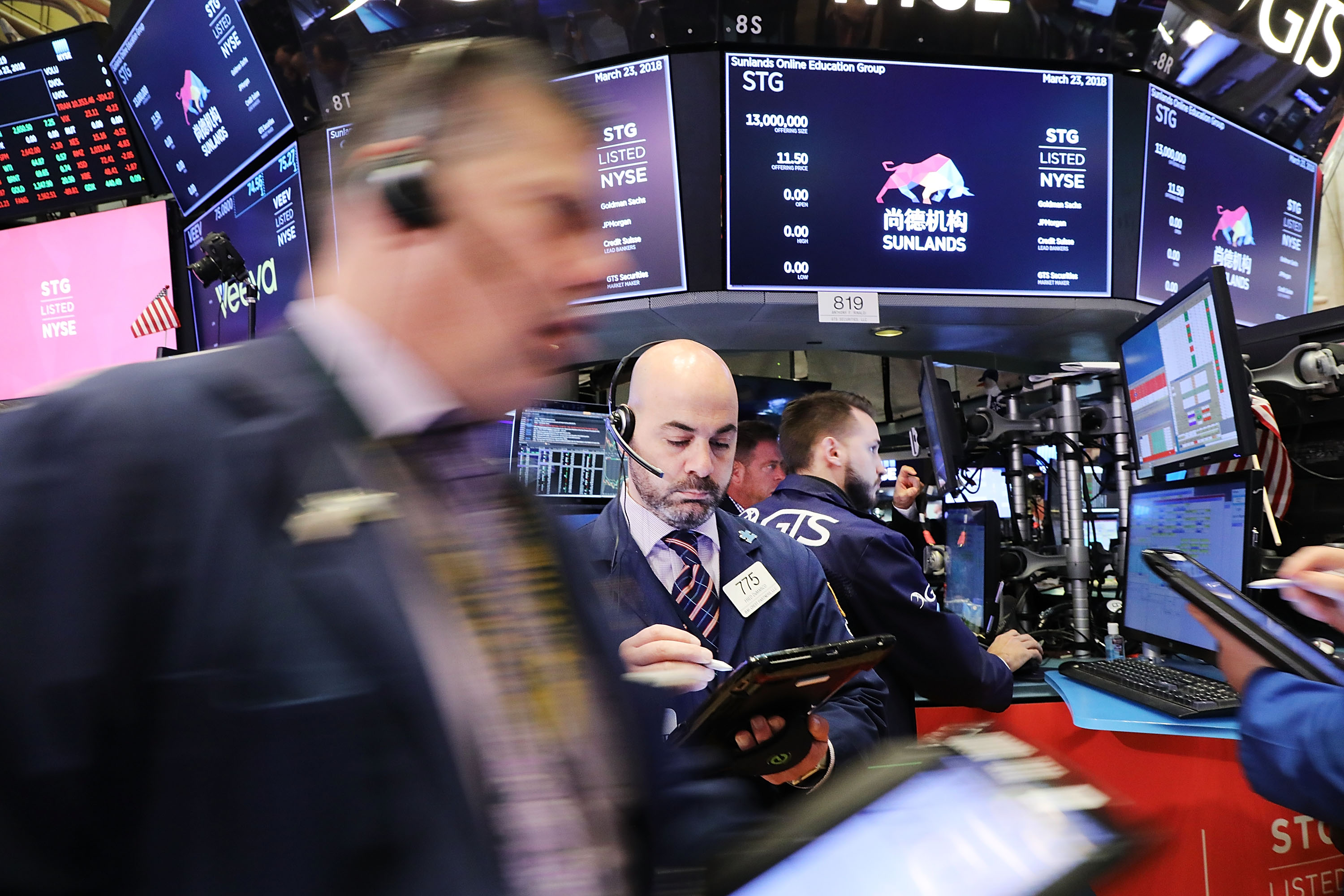 NY Stock Exchange Opens One Day After Dow Plunges In Reaction To Tariffs