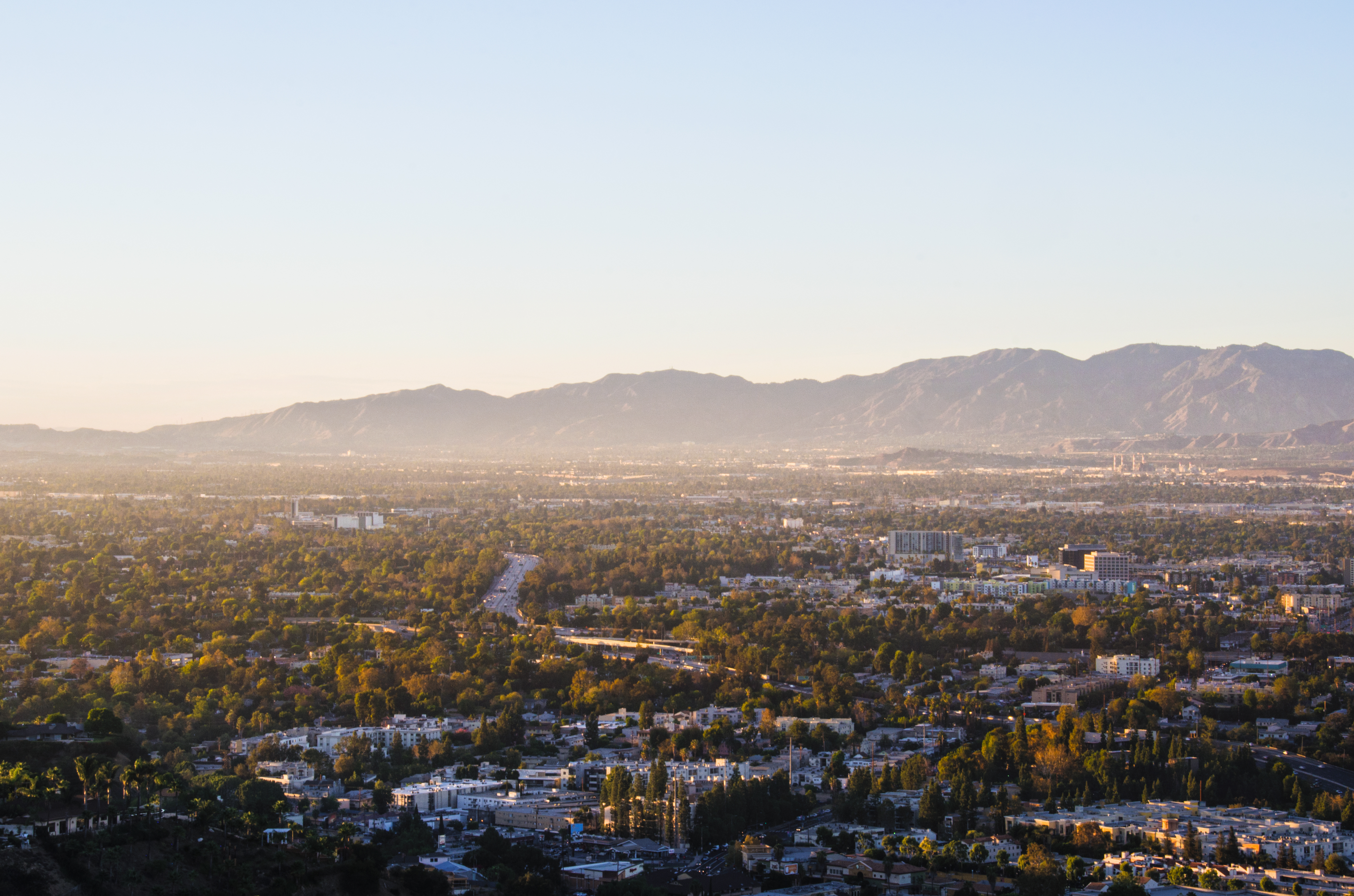 San Fernando Valley aerial view