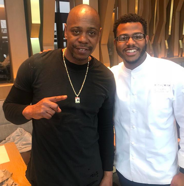 D.C. native Dave Chappelle dined at chef Kwame Onwuachi’s Wharf restaurant over the weekend. 