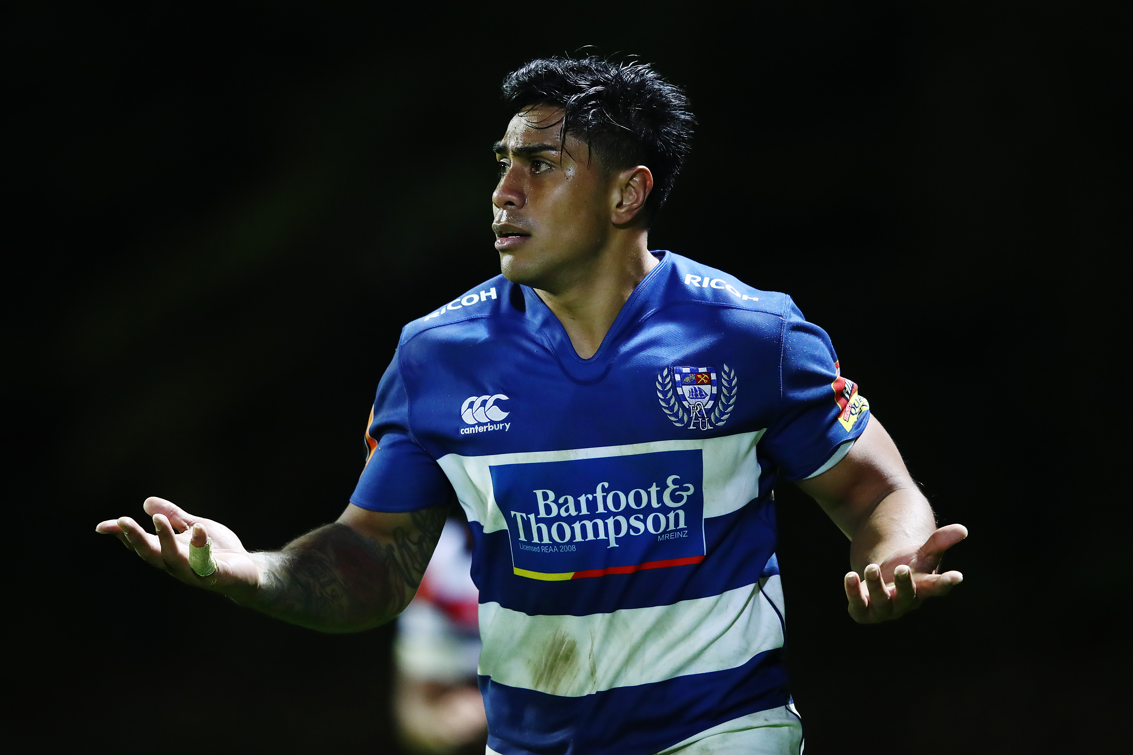 Here’s a pick of rugby player Malakai Fekitoa because I don’t have any pictures of Stephen F. Austin DL John Franklin-Myers