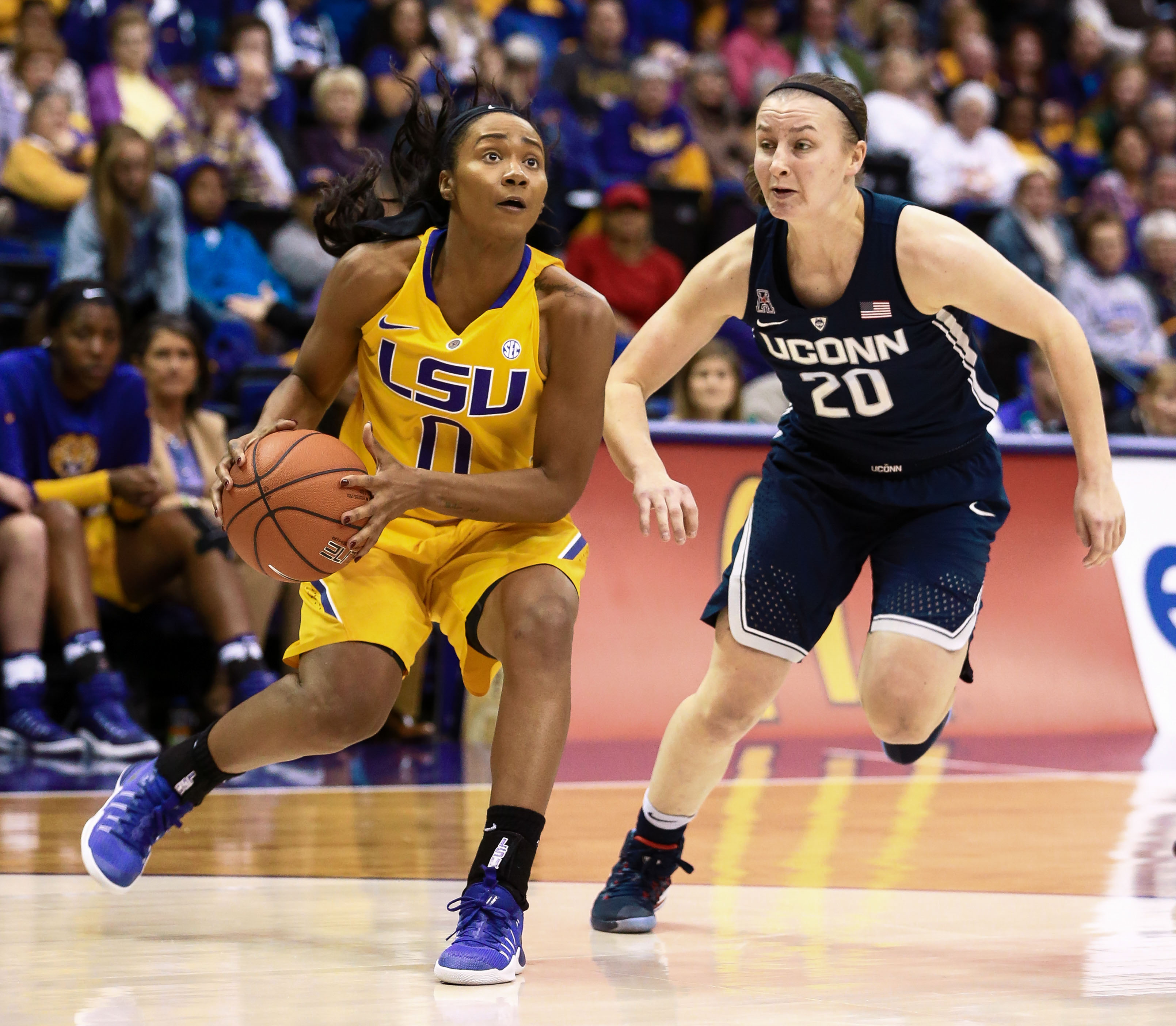 NCAA Womens Basketball: Connecticut at Louisiana State