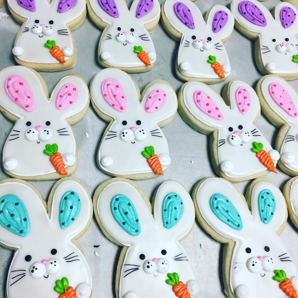 Rabbit cookies from HayleyCakes