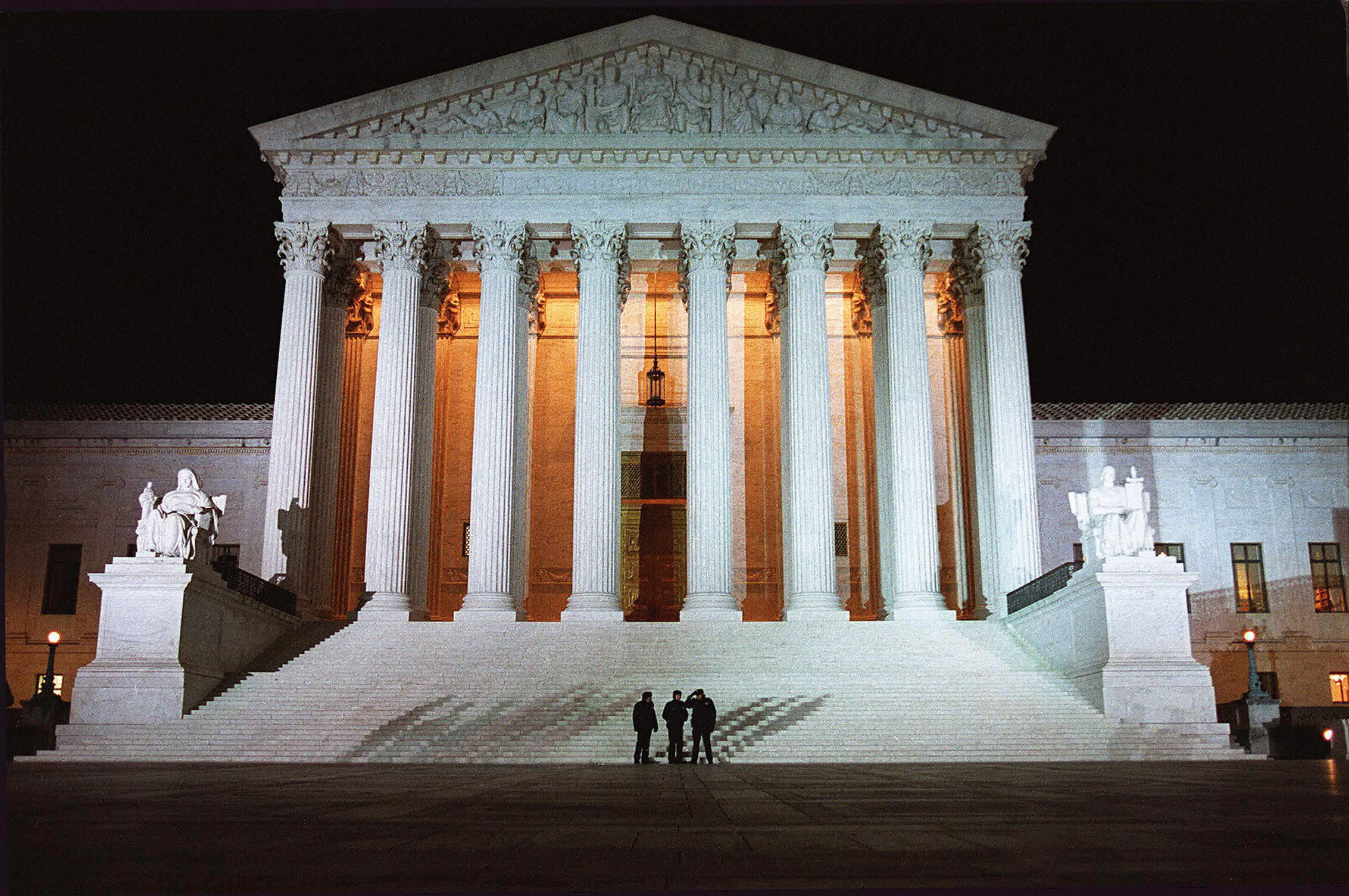 supreme court at night