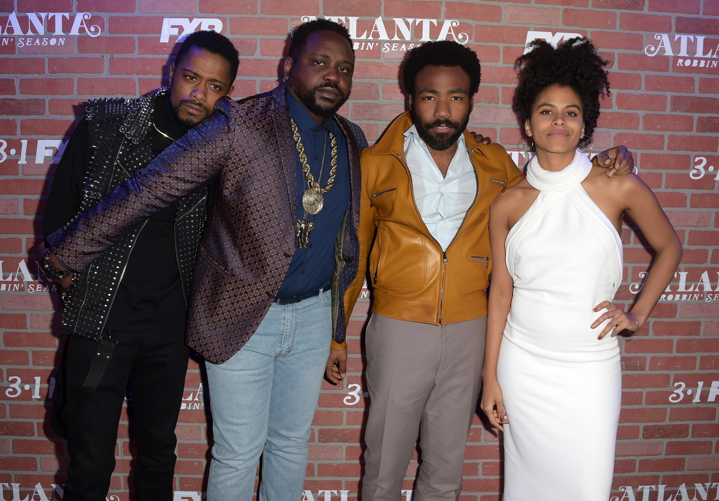 Lakeith Stanfield, Brian Tyree Henry, Donald Glover, and Zazie Beetz