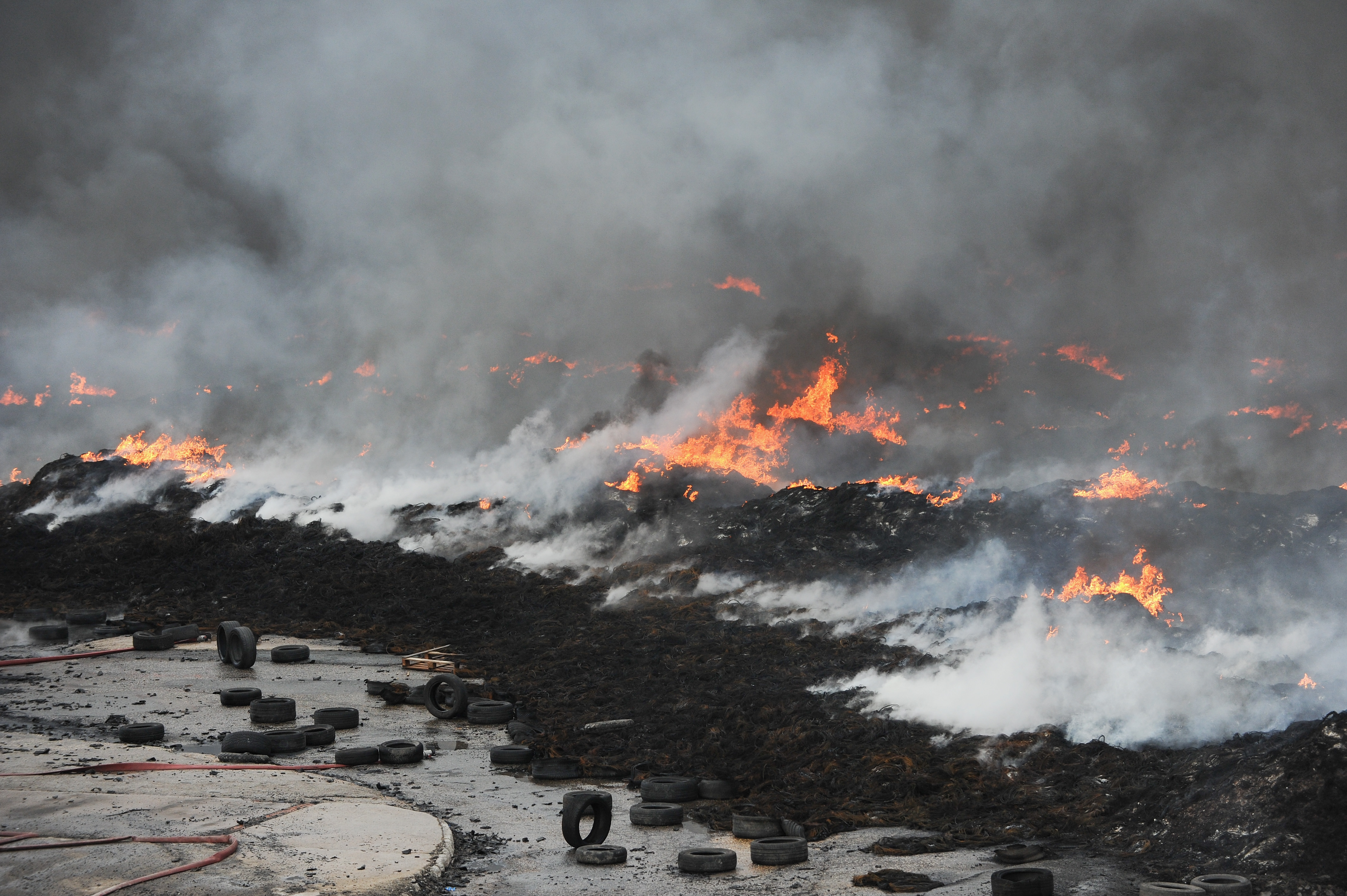 Huge Fire At Recycling Plant In Sherburn-in-Elmet