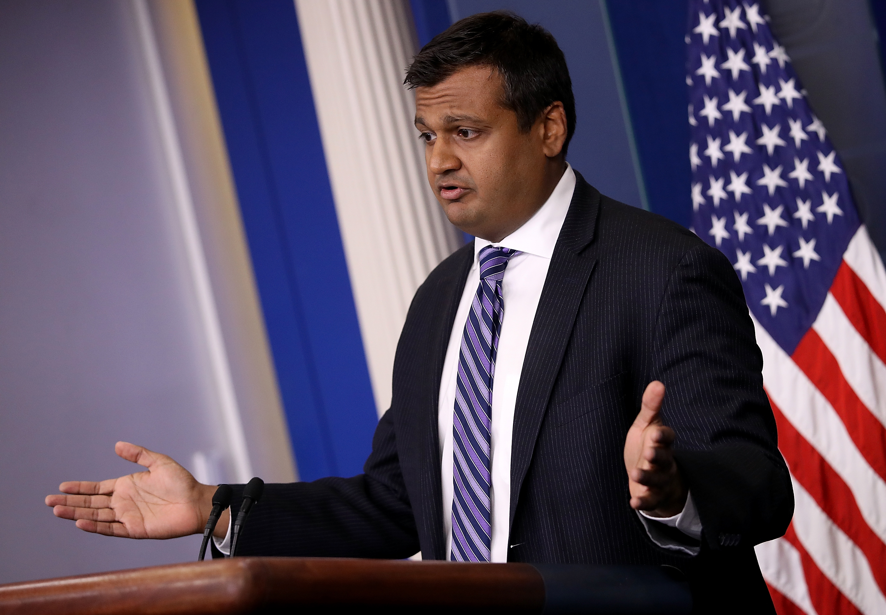 White House Deputy Press Secretary Raj Shah absolves Israel of any blame for the deaths in Gaza.