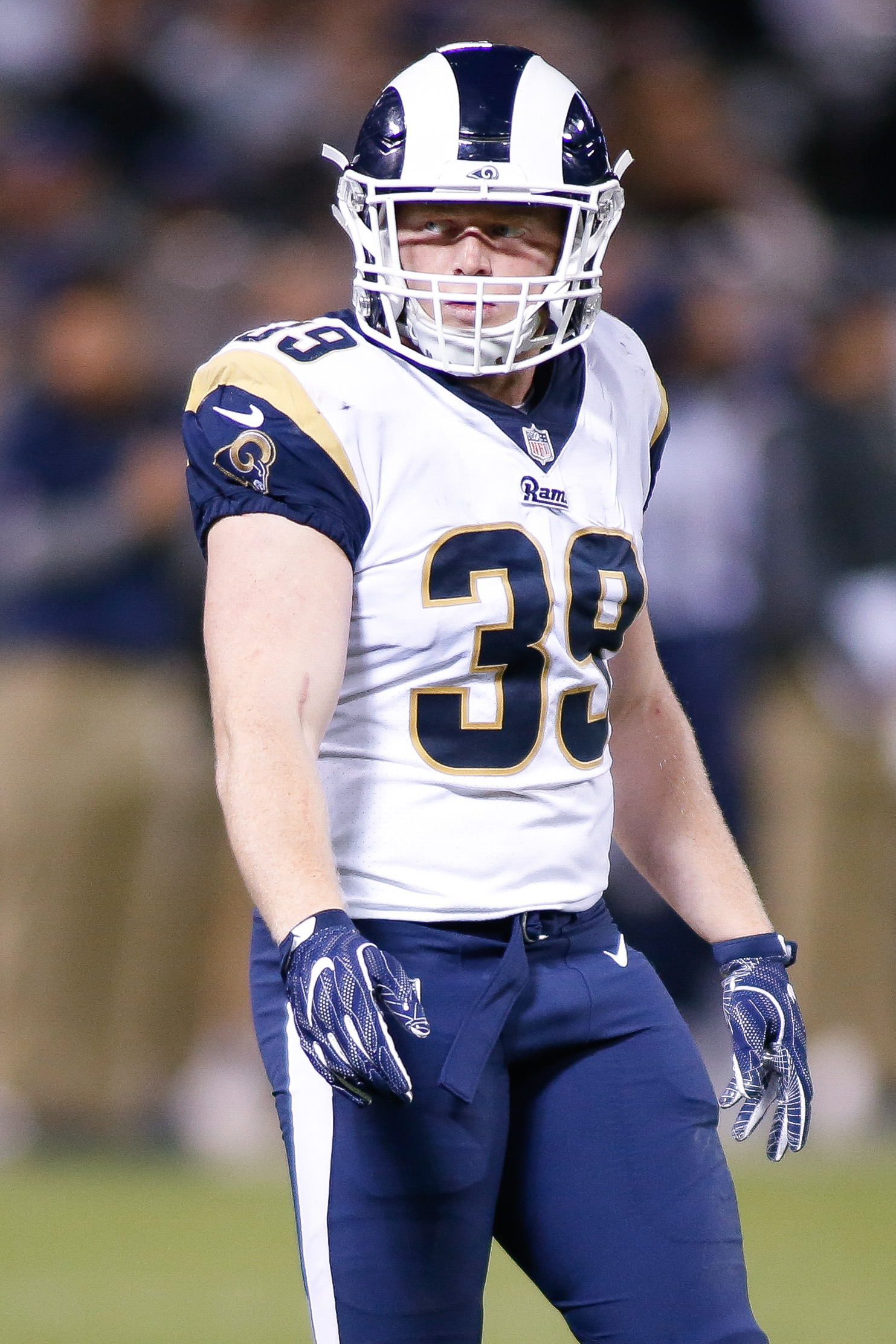 Los Angeles Rams FB Sam Rogers during a preseason game against the Oakland Raiders, August 19, 2017.