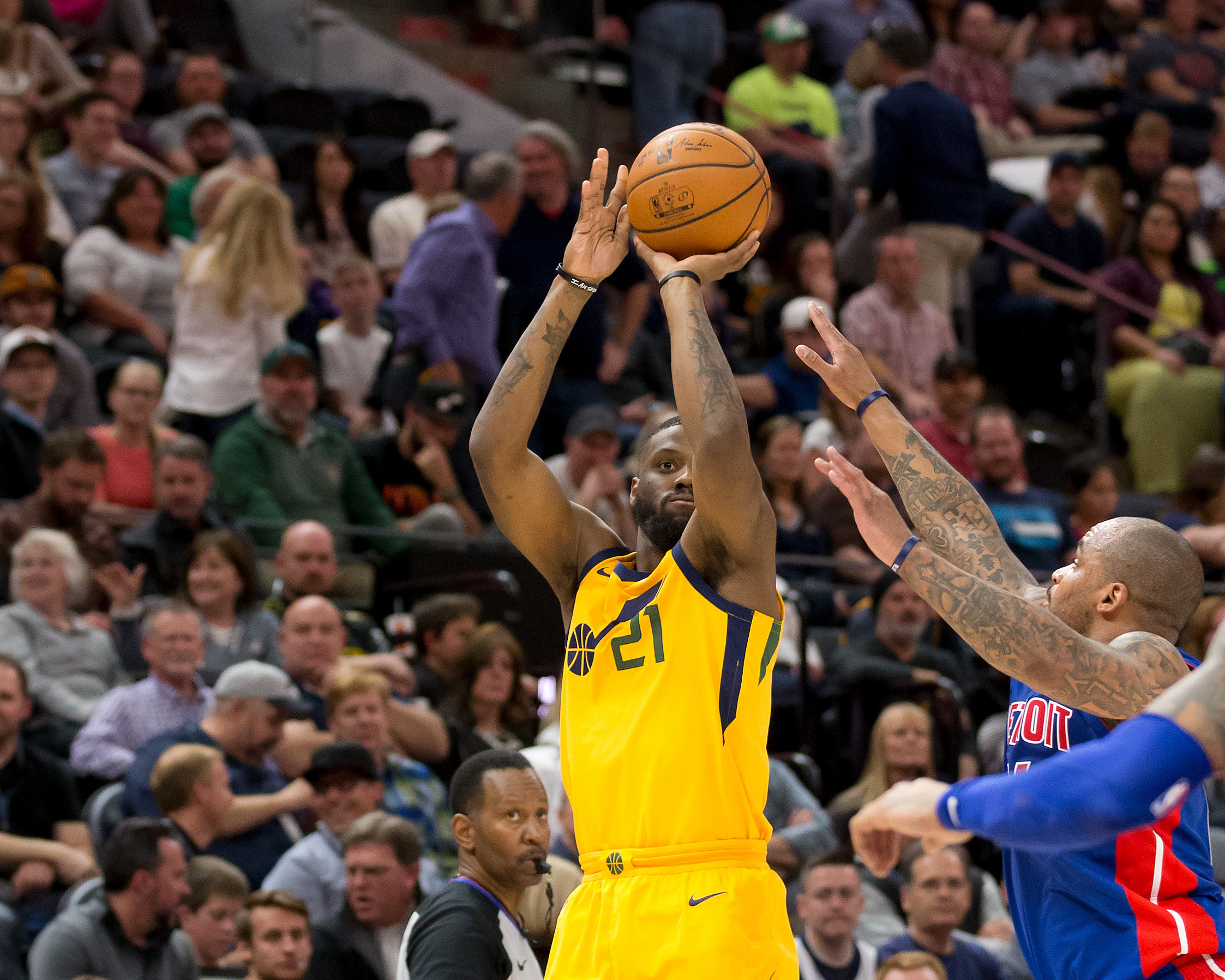 NBA: Detroit Pistons at Utah Jazz