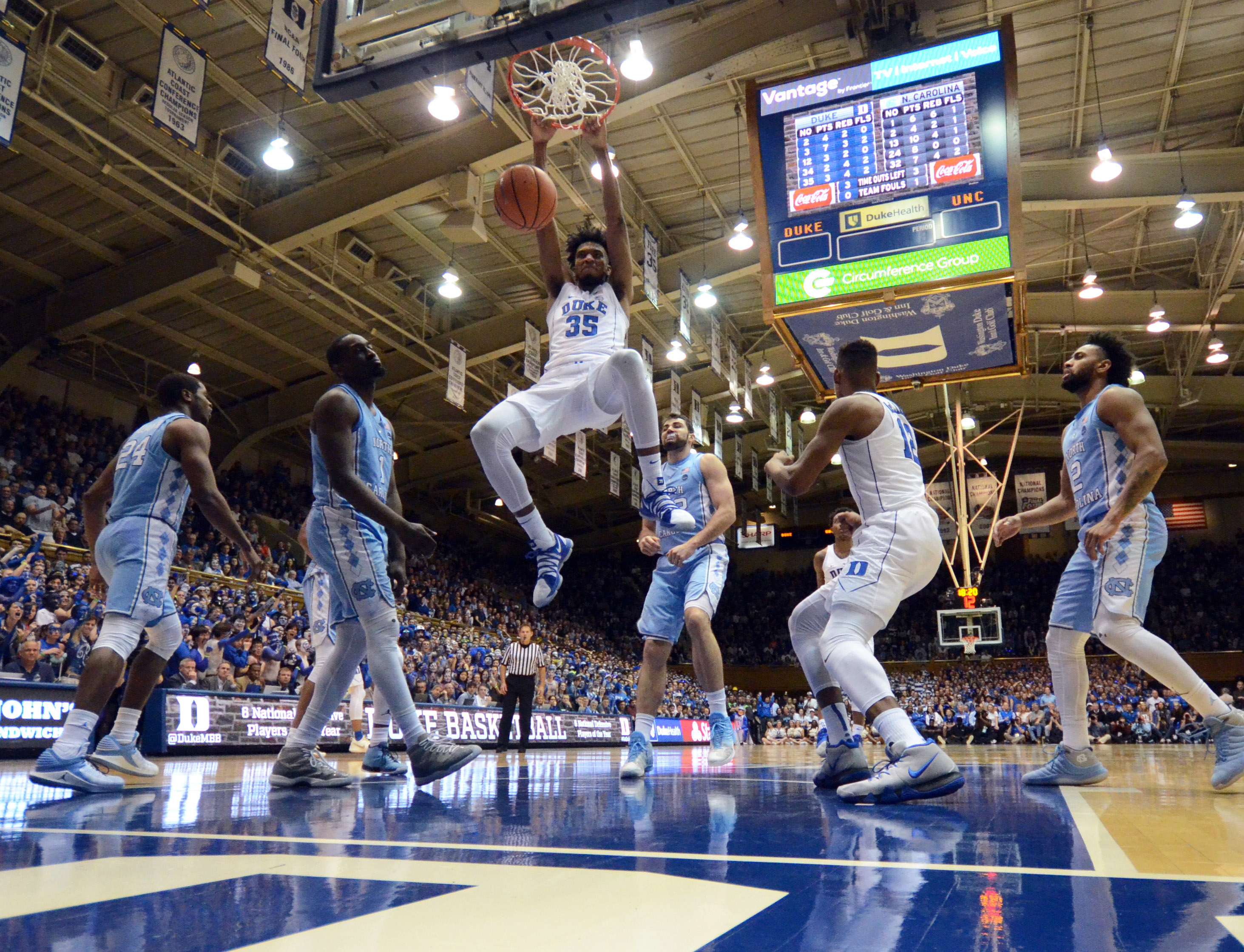 NCAA Basketball: North Carolina at Duke