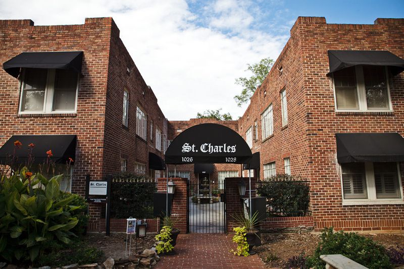 A photo of the St. Charles apartments in Virginia-Highland Atlanta.