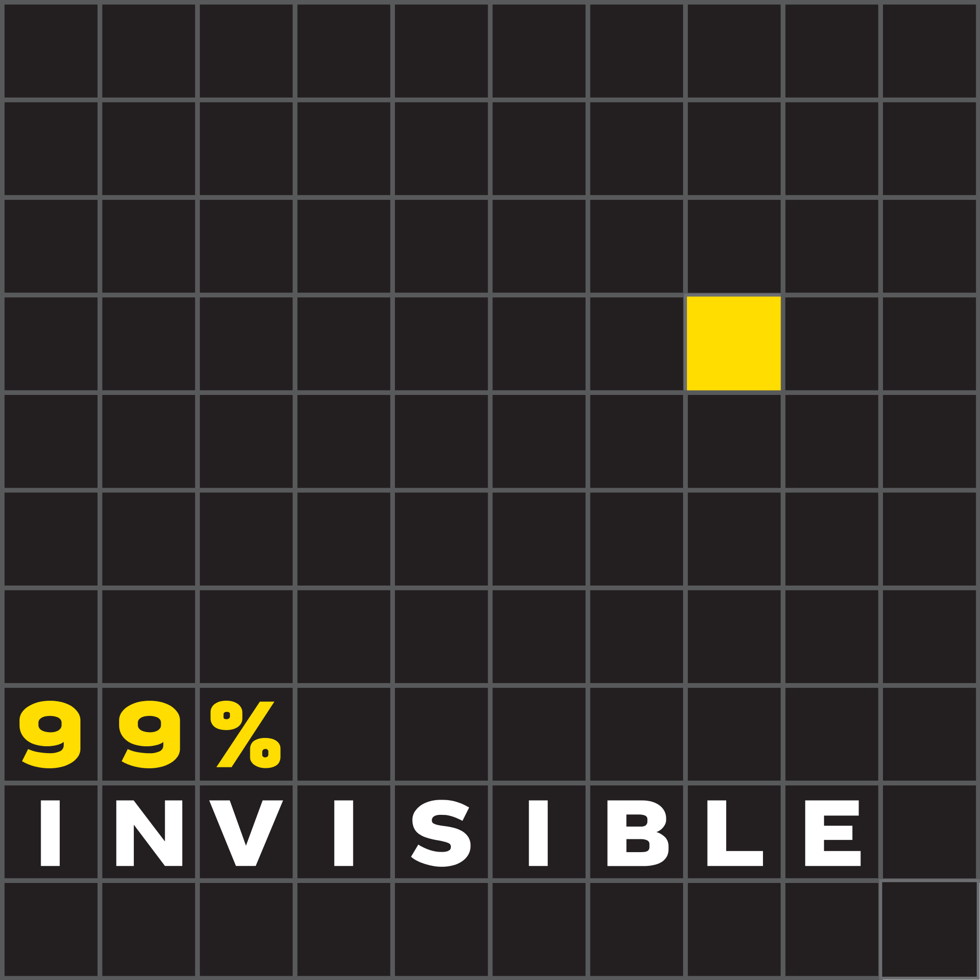 99% Invisible podcast show logo