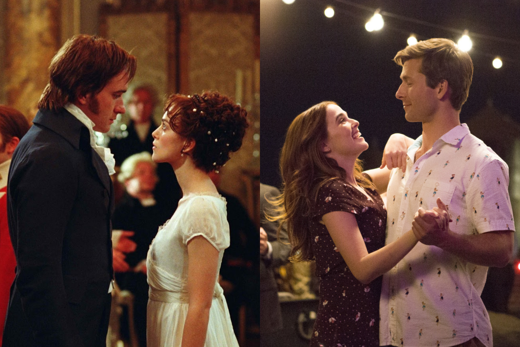 Scenes from Pride &amp; Prejudice (2005) and Set It Up (2018)