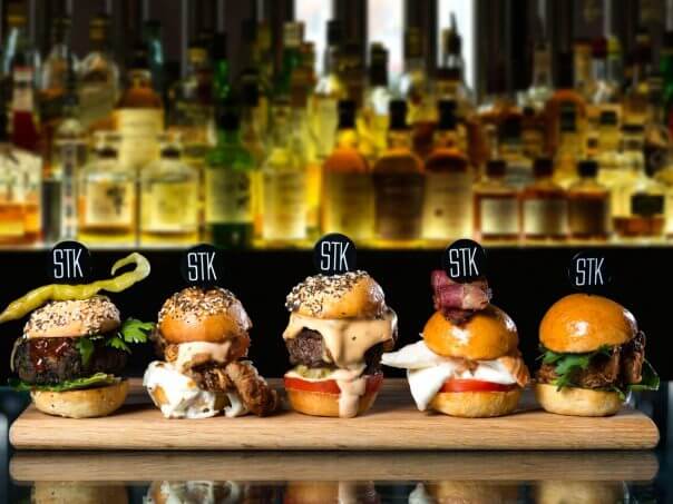 A row of sliders  at STK
