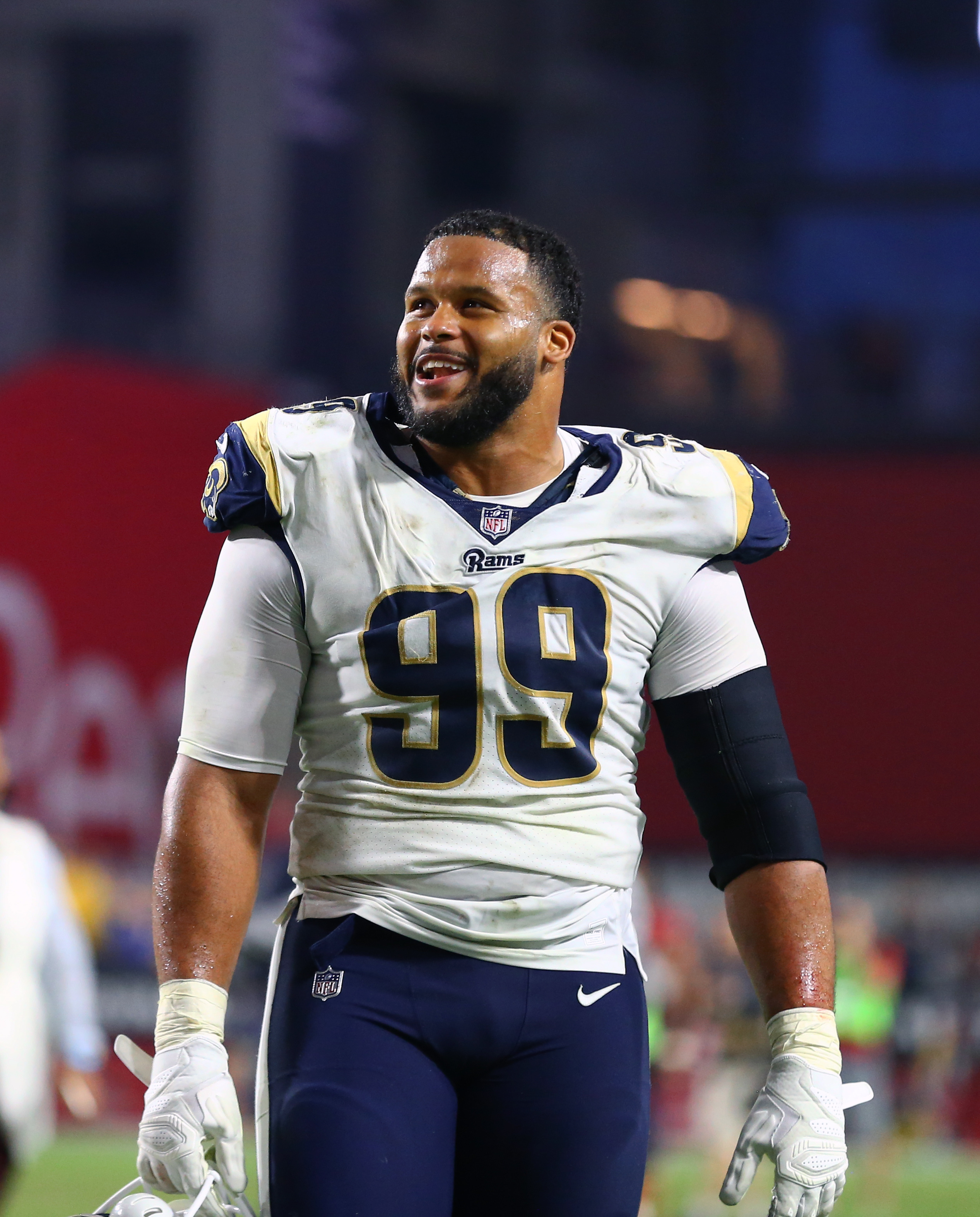 Los Angeles Rams DT Aaron Donald during the week 13 contest against the Arizona Cardinals, December 3, 2017.