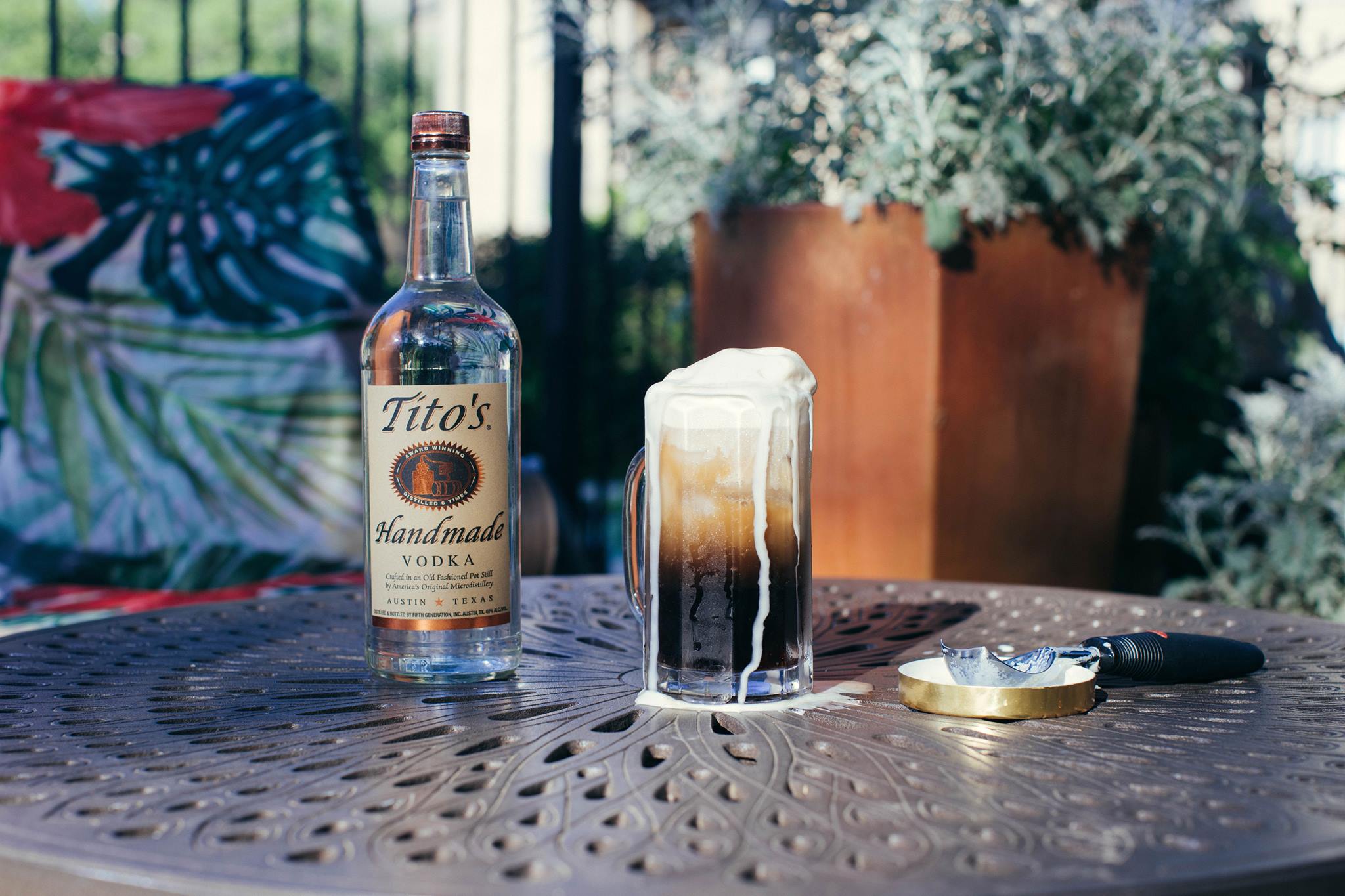 Tito’s root beer float