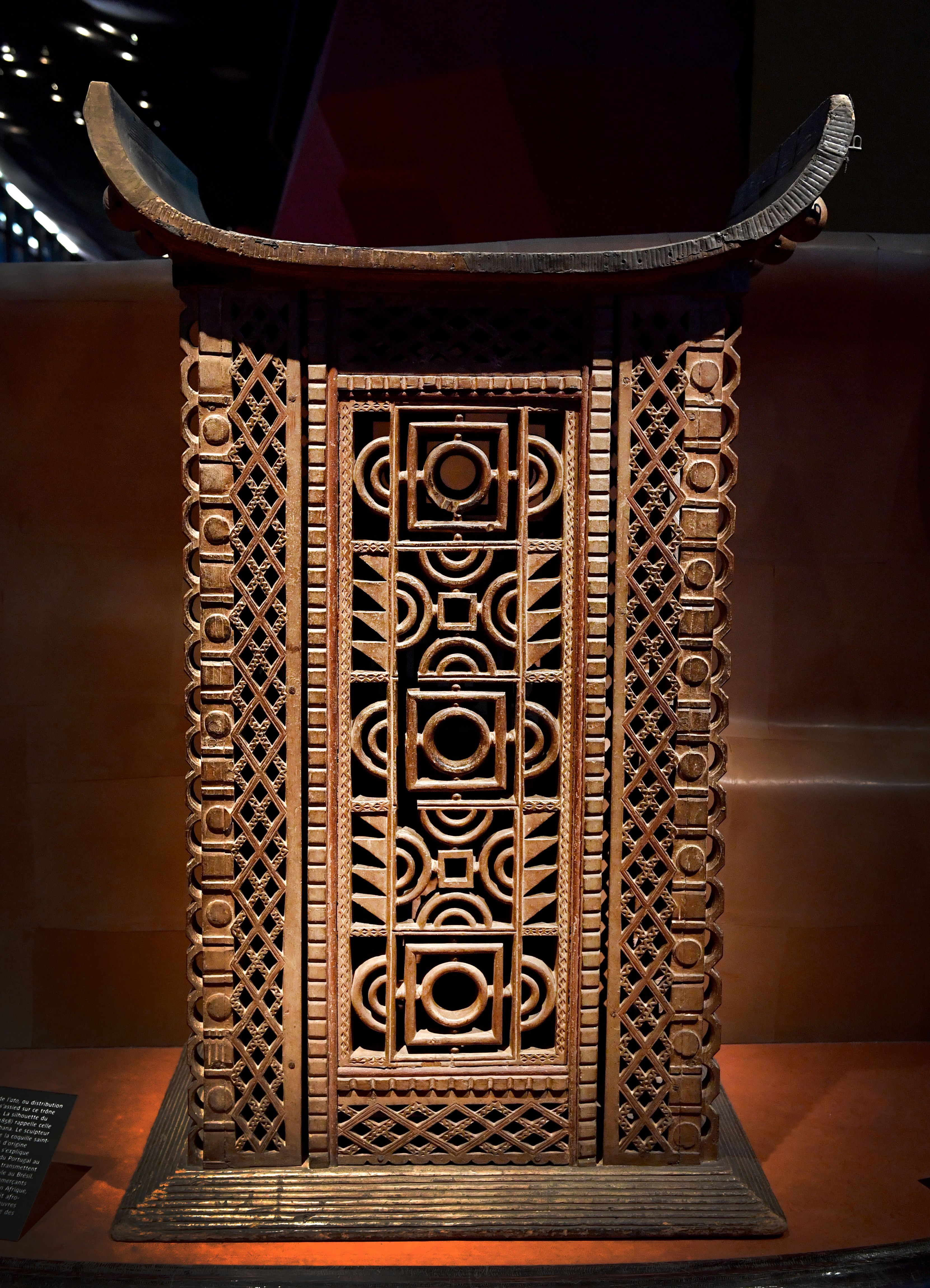 King Ghezo’s throne of Abomey in Benin, which dates back to the early 19th century. It’s currently in the Quai Branly Museum-Jacques Chirac in Paris. Benin is demanding restitution of its national treasures that had been taken from the former French colon