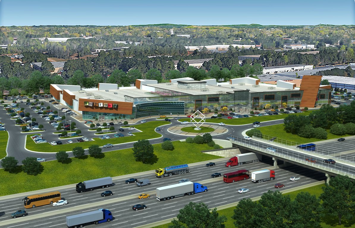 a rendering of the mall