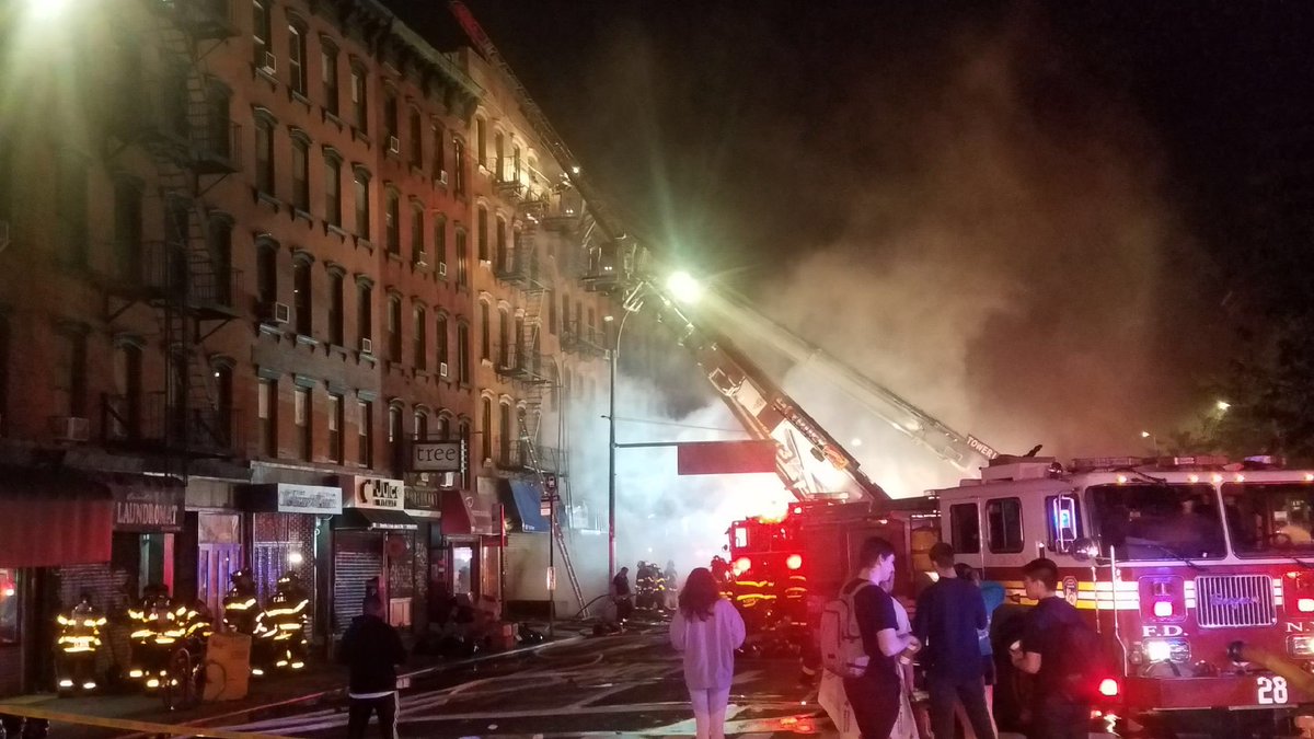 Fire located on First Avenue in East Village