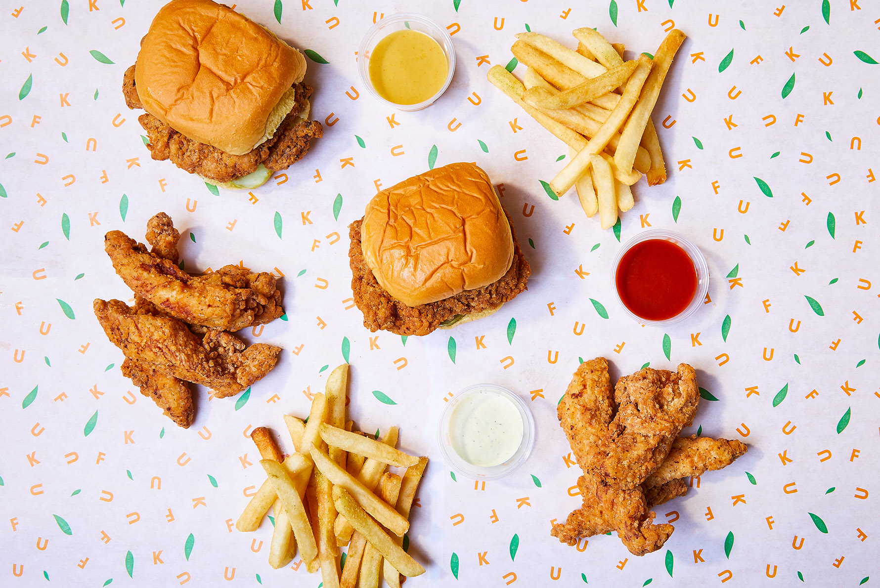 Fuku fried chicken and fries