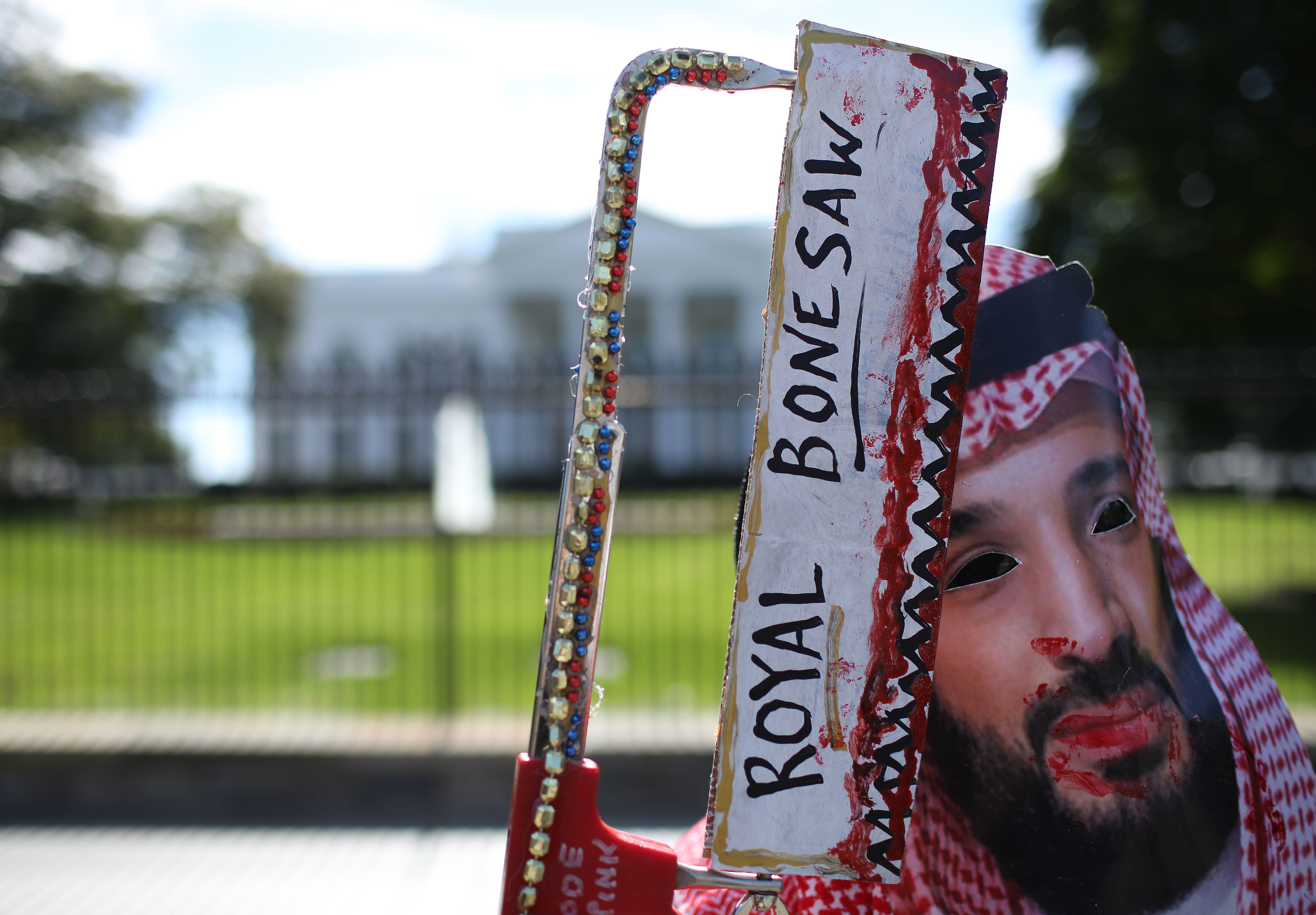 Activists March From White House To State Dep’t To Protest Khashoggi Murder