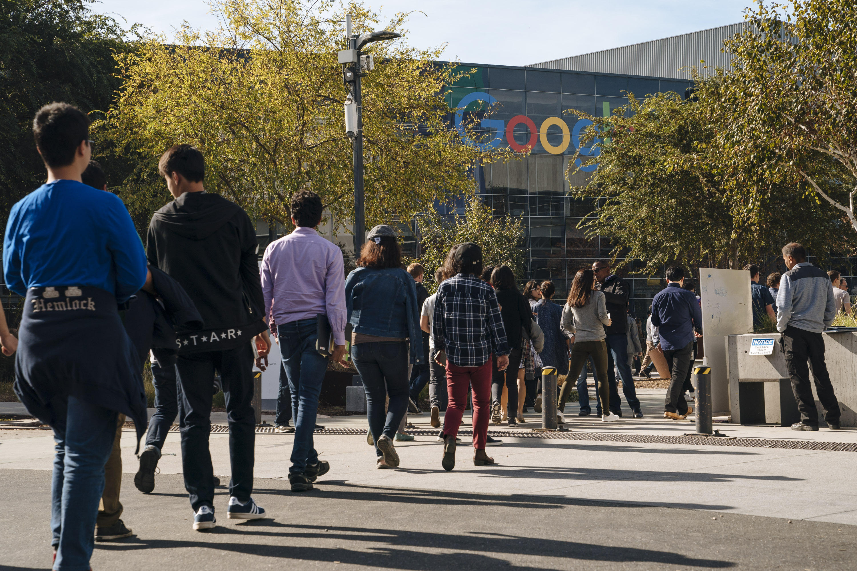 Google employees walked out of their office building to protest the company’s handling of sexual misconduct claims.