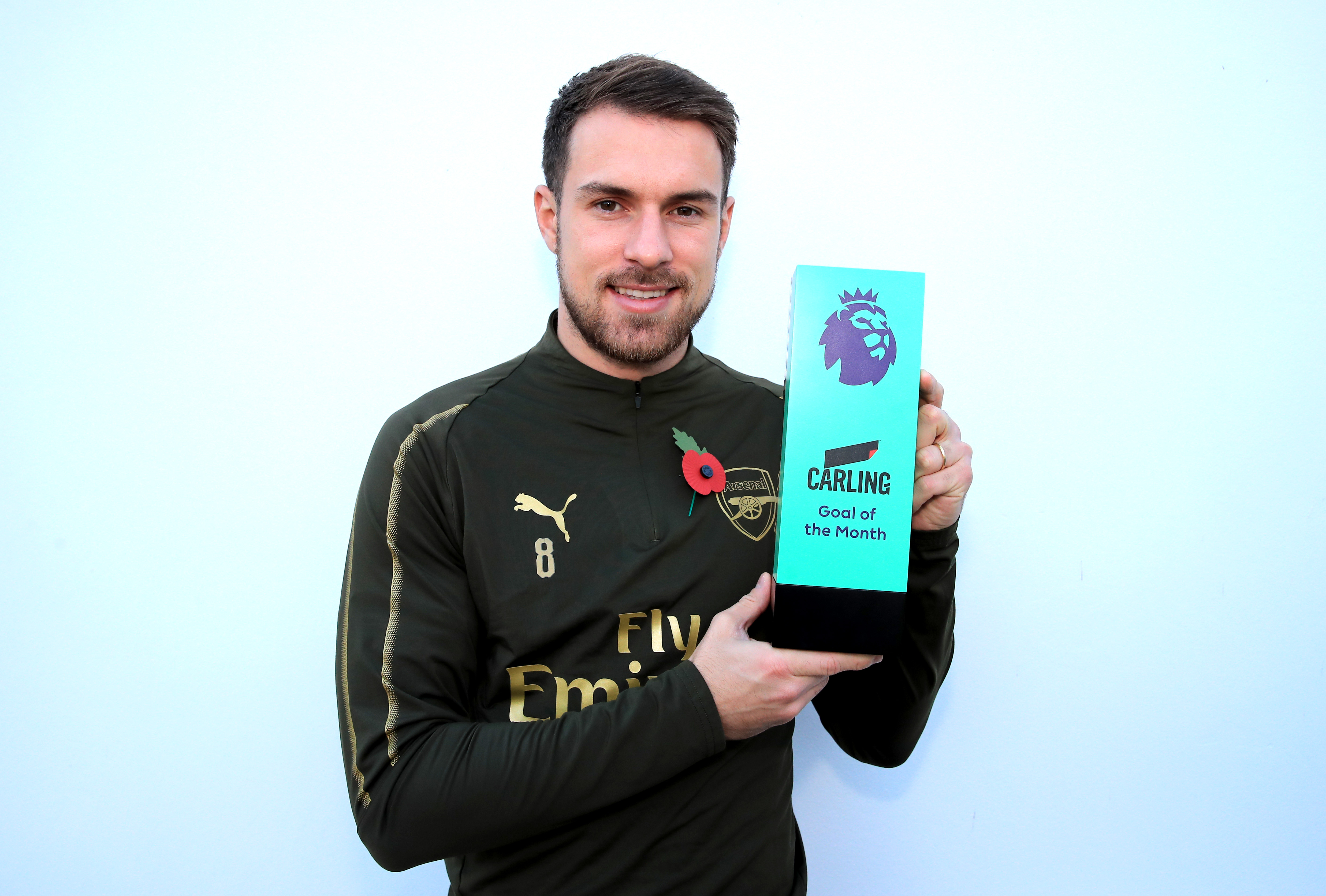 Aaron Ramsey Wins the Carling Goal of the Month Award - October 2018