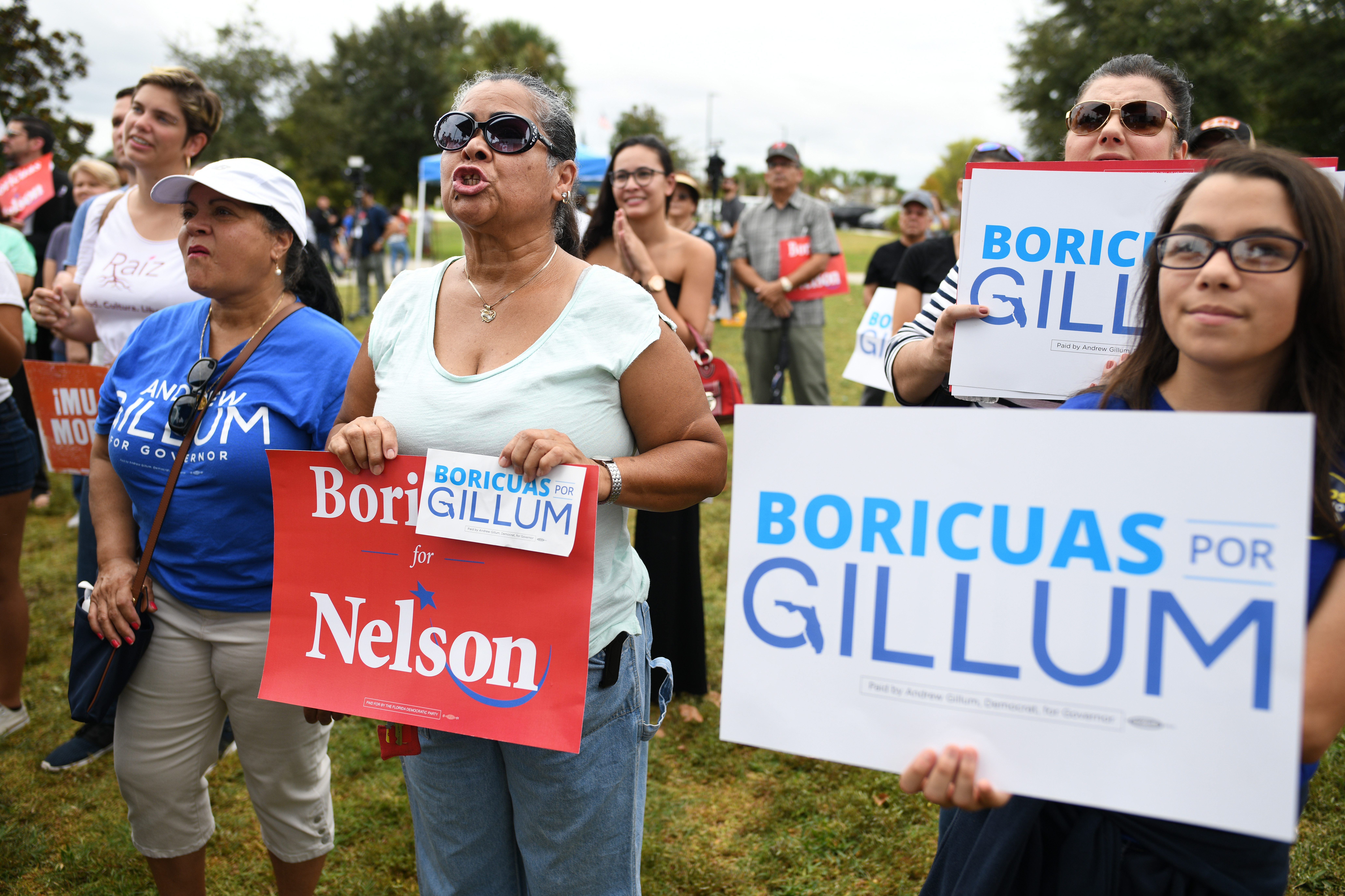 Florida Democratic Candidates And Supporters Hold March To The Polls In Kissimmee