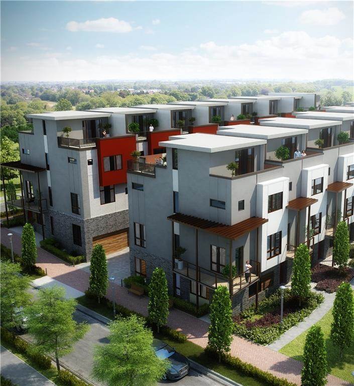 A rendering of new townhouses coming together in Reynoldstown. 