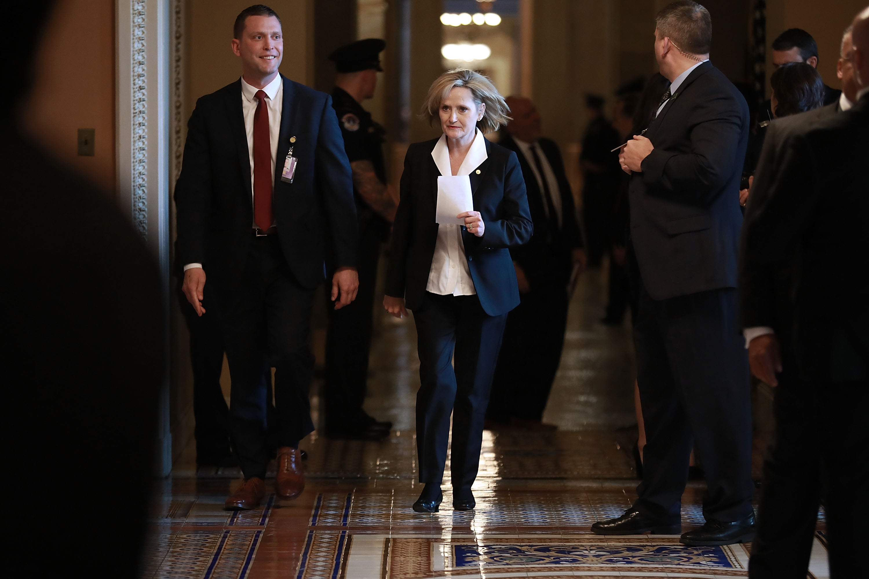 Sen. Cindy Hyde-Smith on Capitol Hill in April 2018.