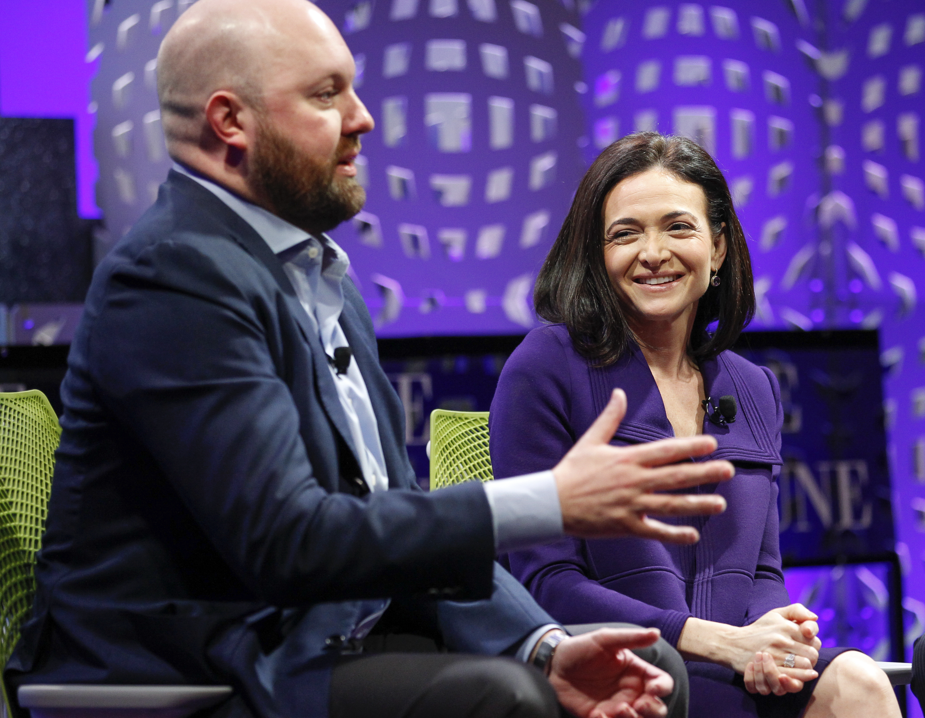 Marc Andreessen and Sheryl Sandberg