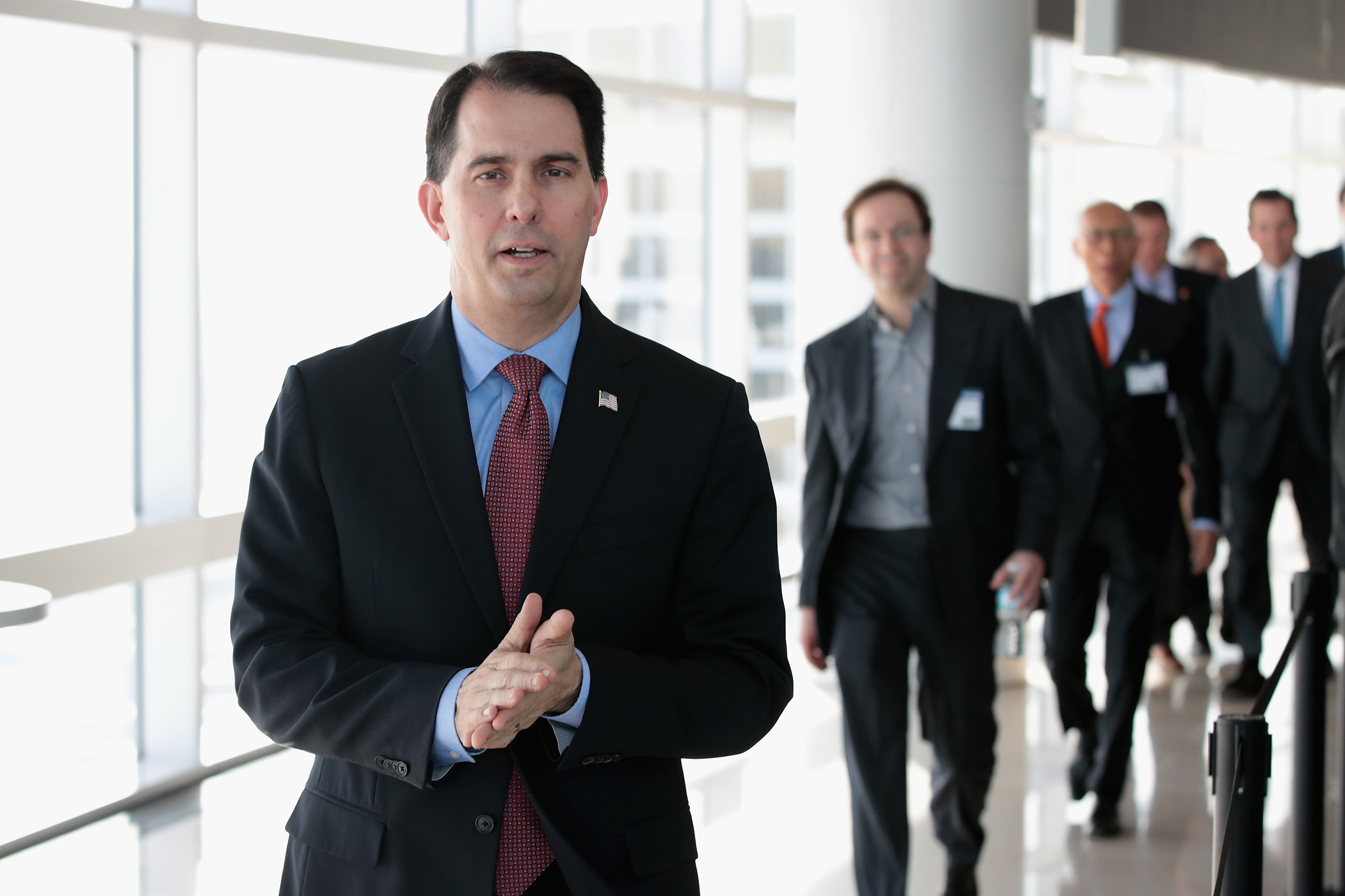 Wisconsin Governor Scott Walker Attends Foxconn’s Announcement Of Milwaukee Investment