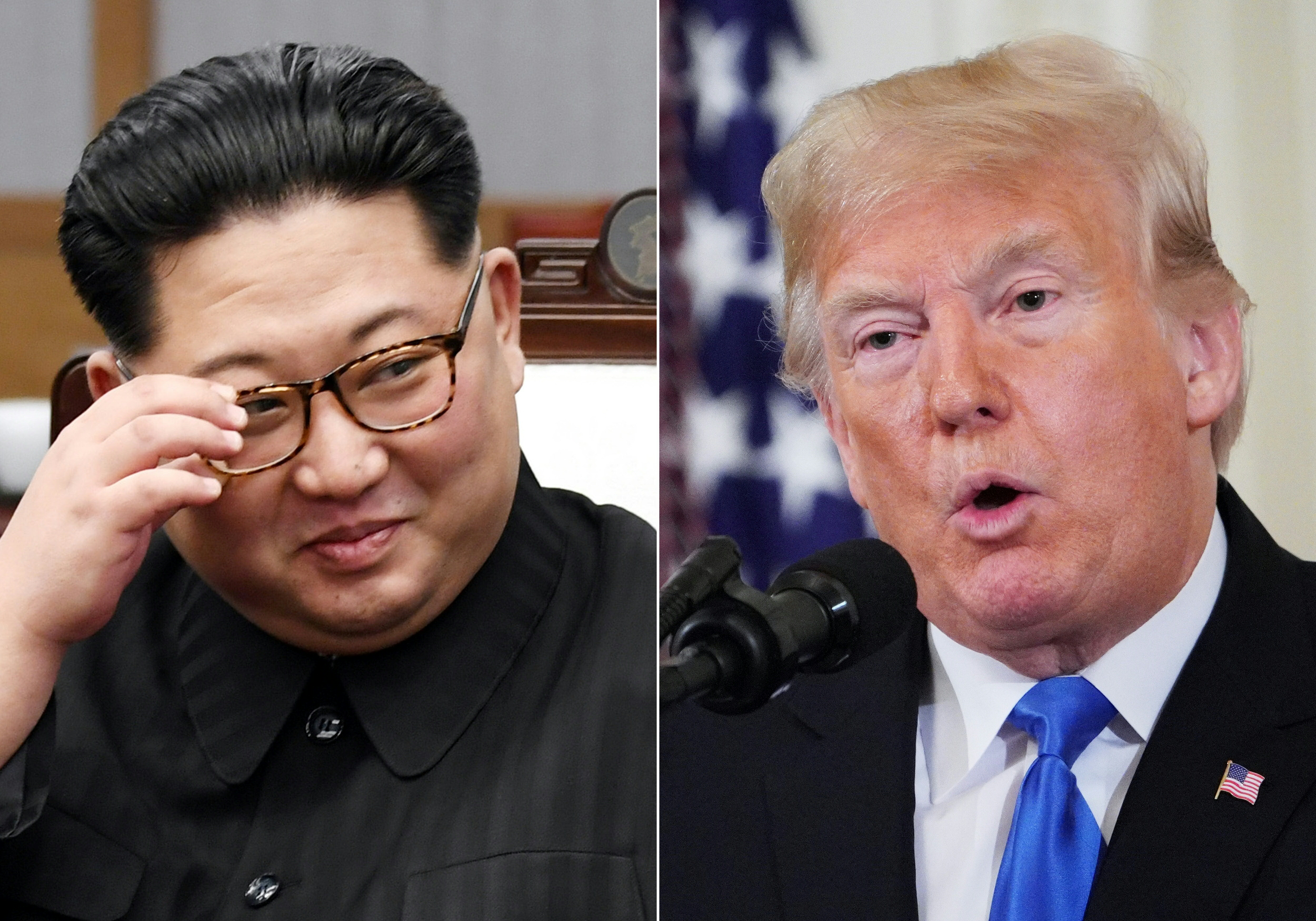 North Korean leader Kim Jong Un and President Donald Trump.