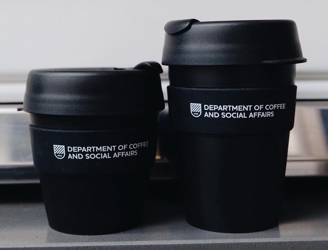 Keep cups from Department of Coffee and Social Affairs, London’s biggest speciality coffee chain with seven new sites in the pipeline