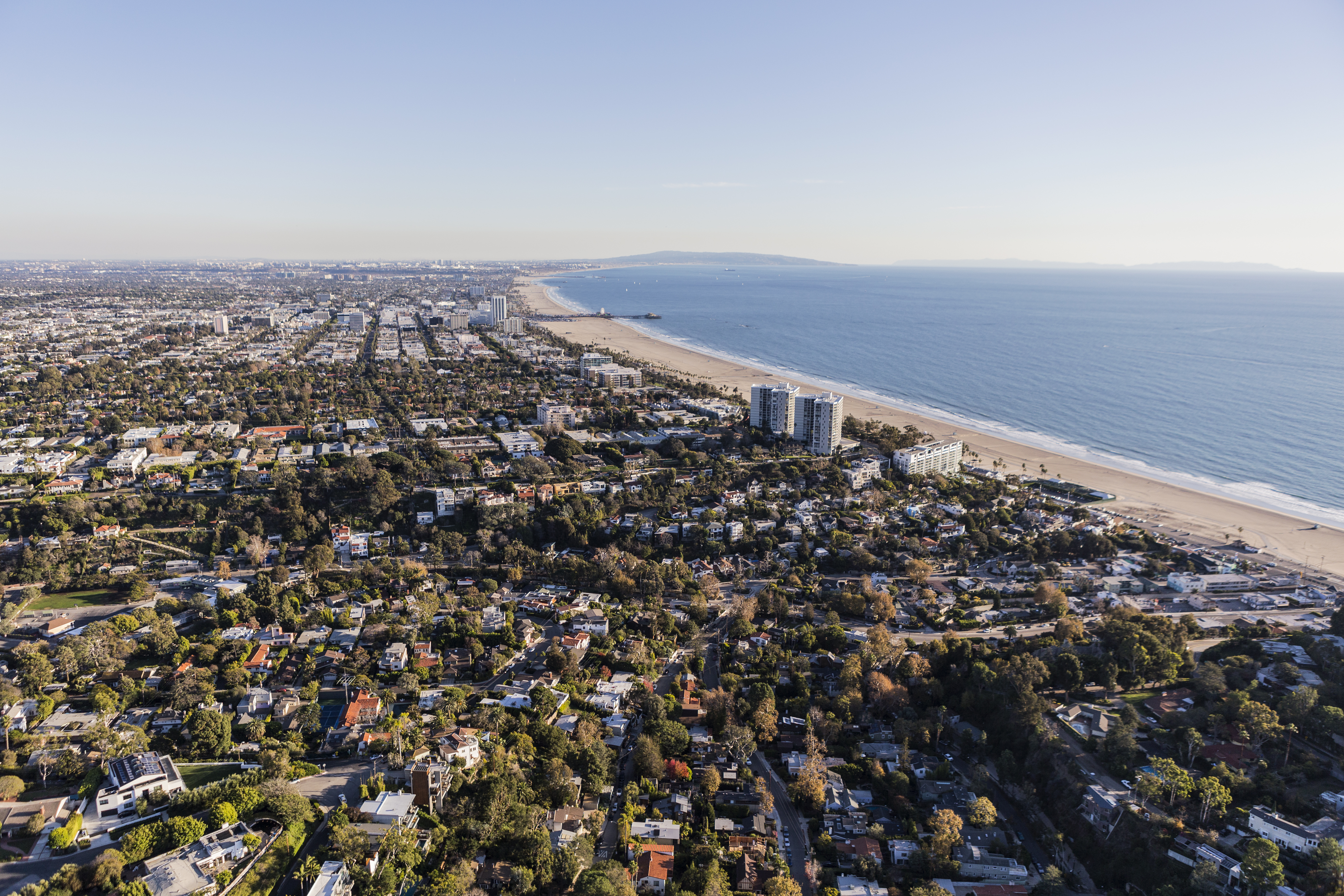 Santa Monica aerial view