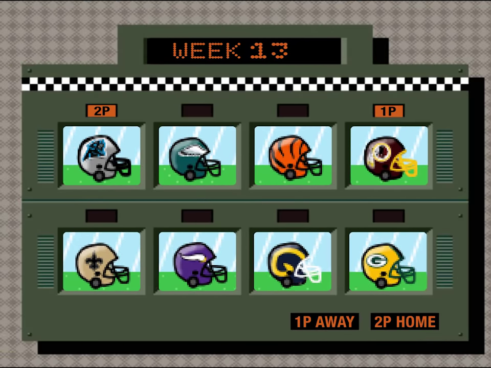 The Super Mario Kart select screen, but featuring opponents from the Carolina Panthers’ 2019 season