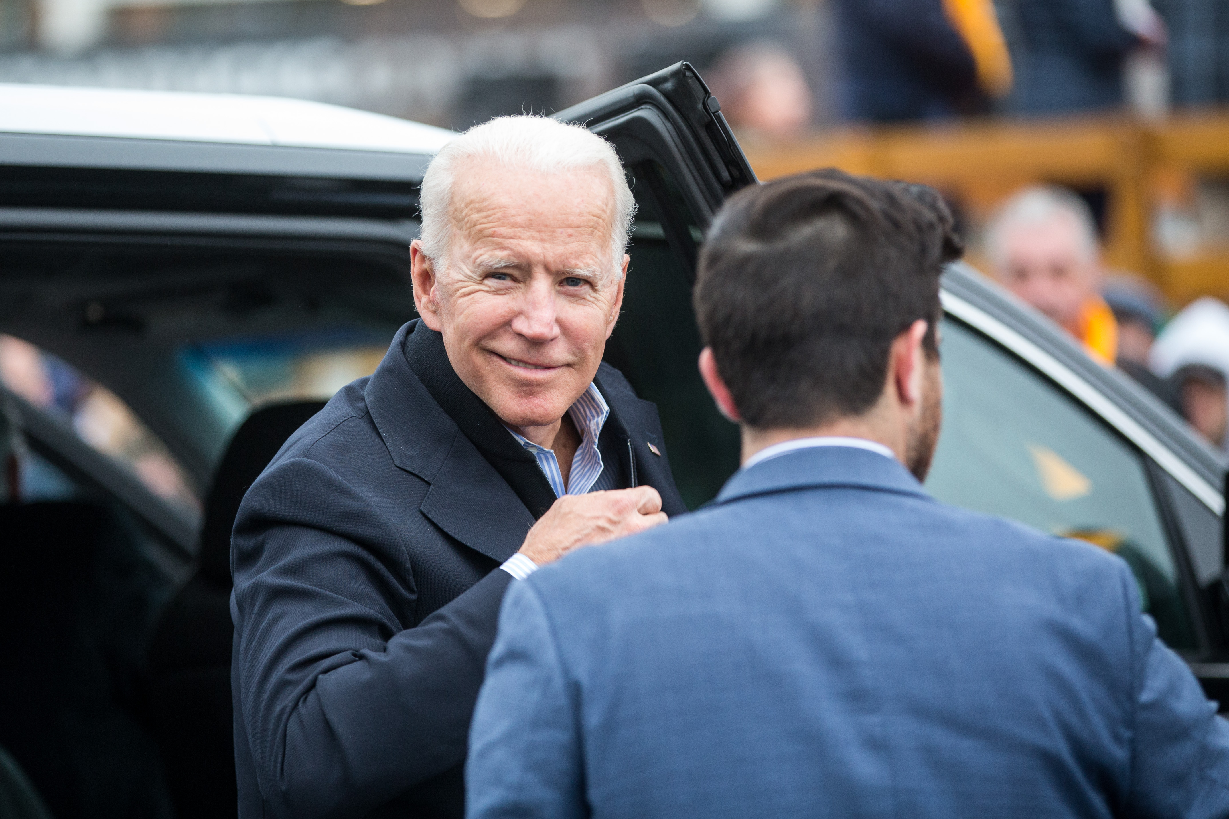 Joe Biden Speaks To Striking Stop &amp; Shop Workers In Massachusetts