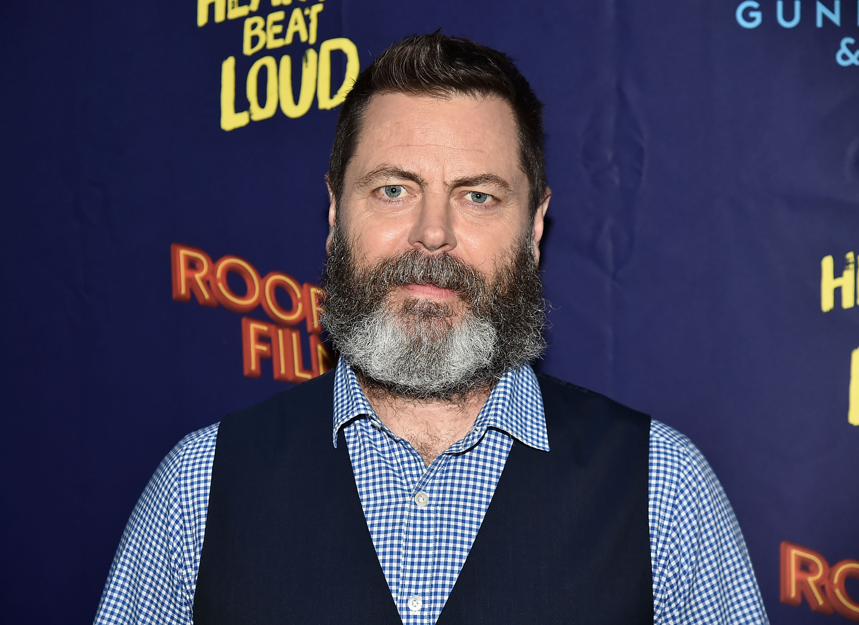 Nick Offerman at the Hearts Beat Loud premiere in New York
