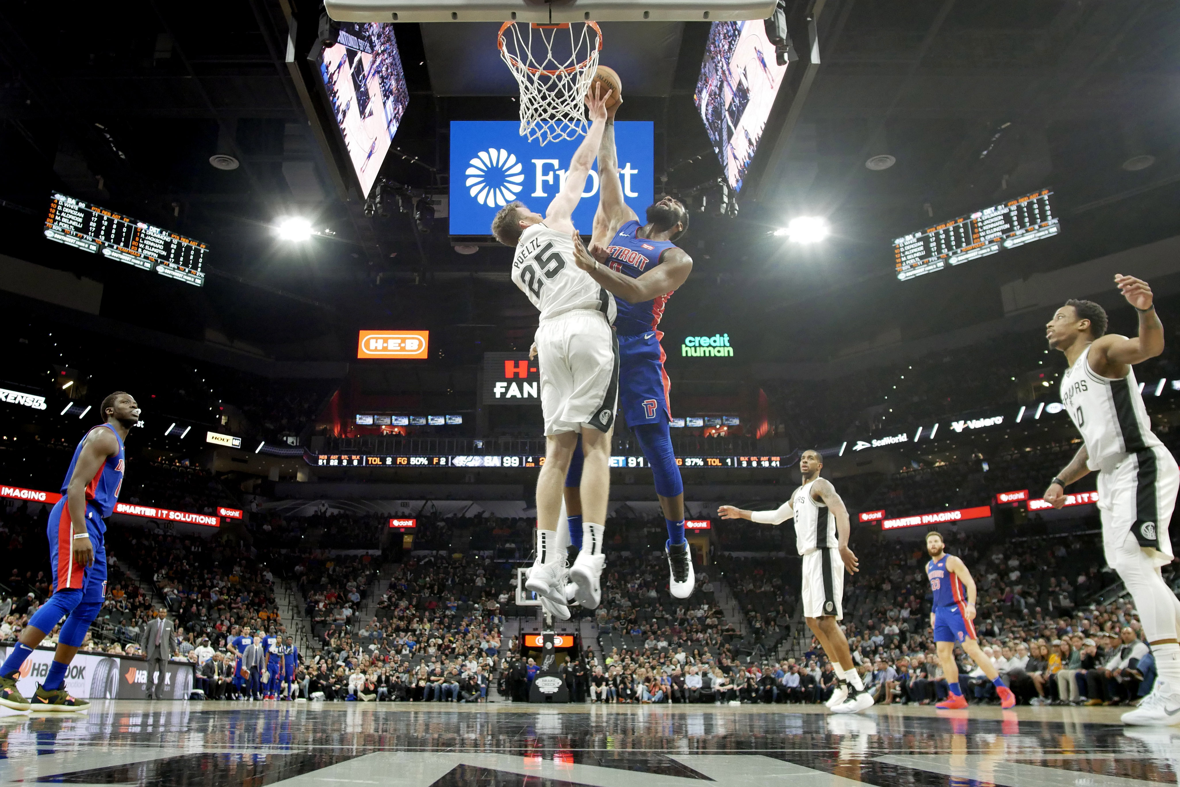 NBA: Detroit Pistons at San Antonio Spurs