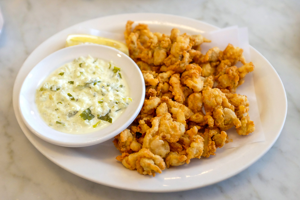 Fried clams at Neptune Oyster