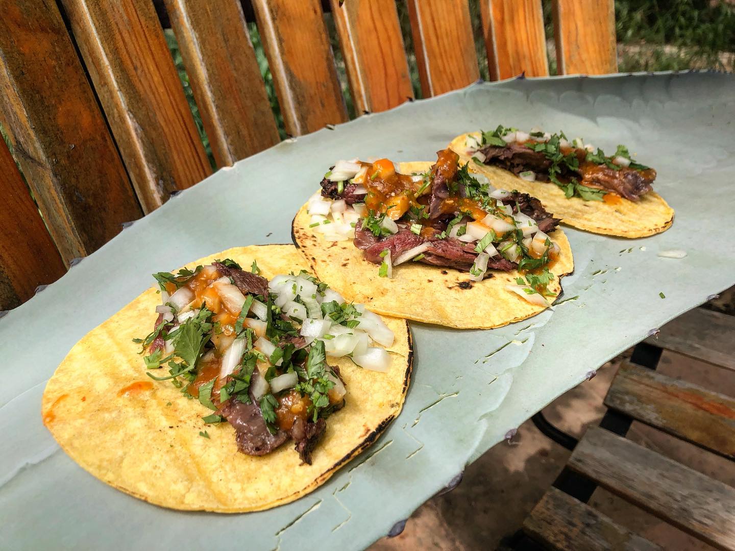 Barbacoa tacos in the Rio Grande Valley