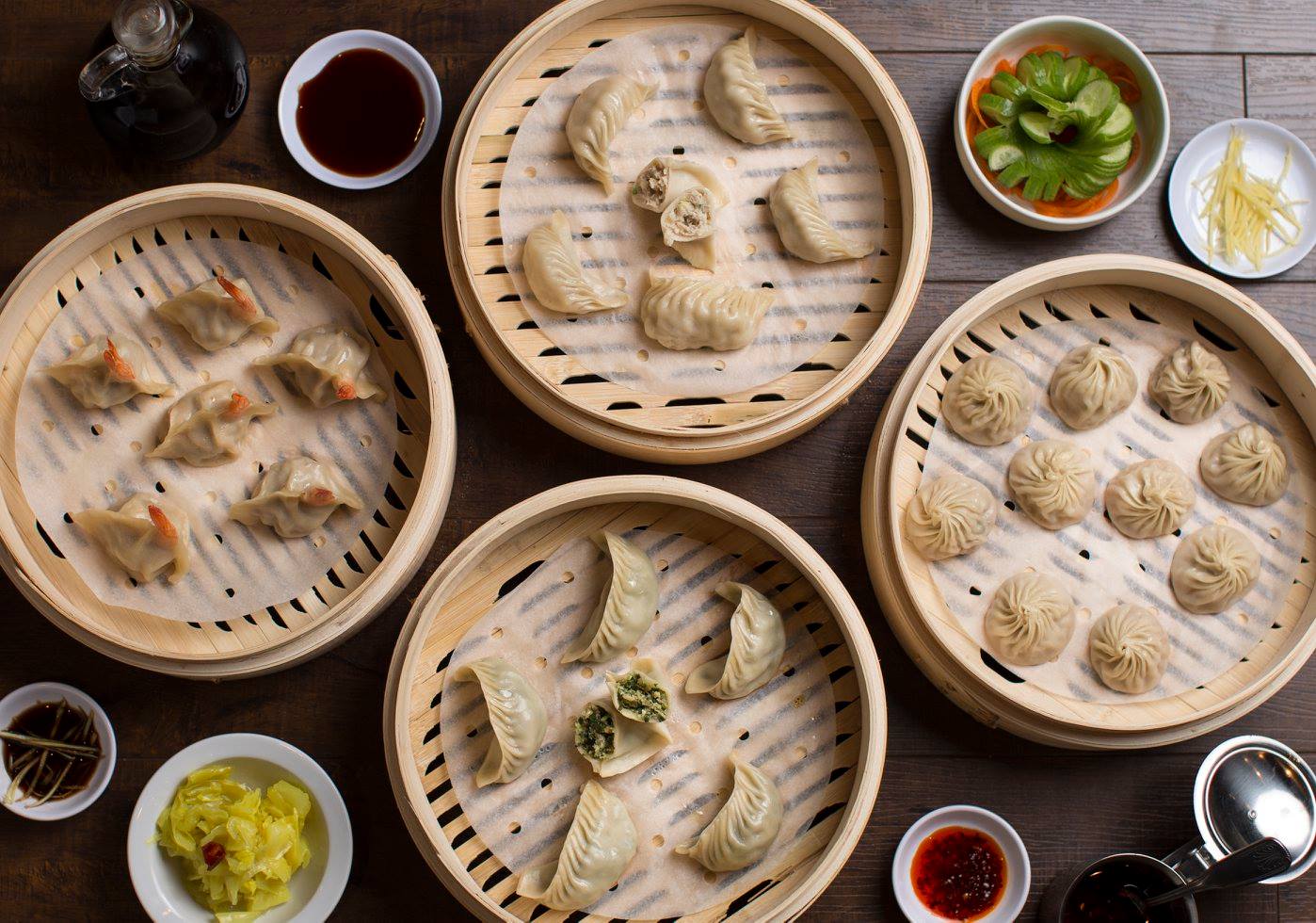 Pictured are dumplings from Dough Zone Dumpling House
