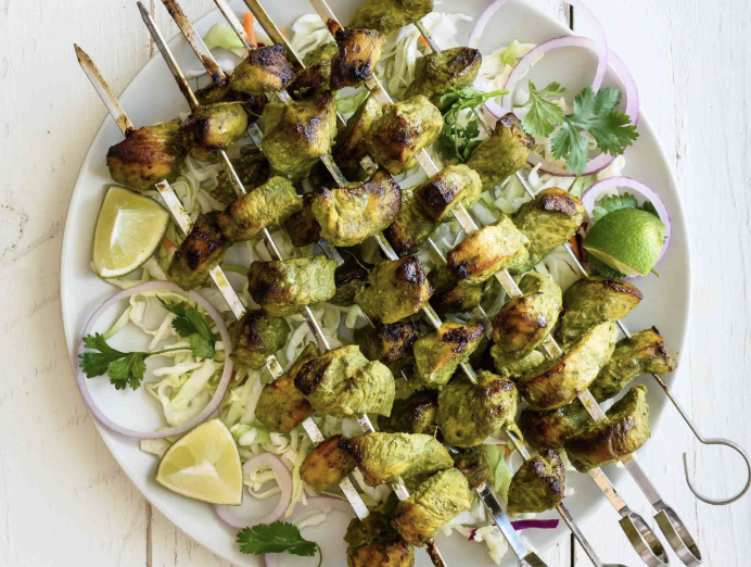 Zaika restaurant promises small bites, such as hariyali chicken kebab marinated with mint and cilantro.